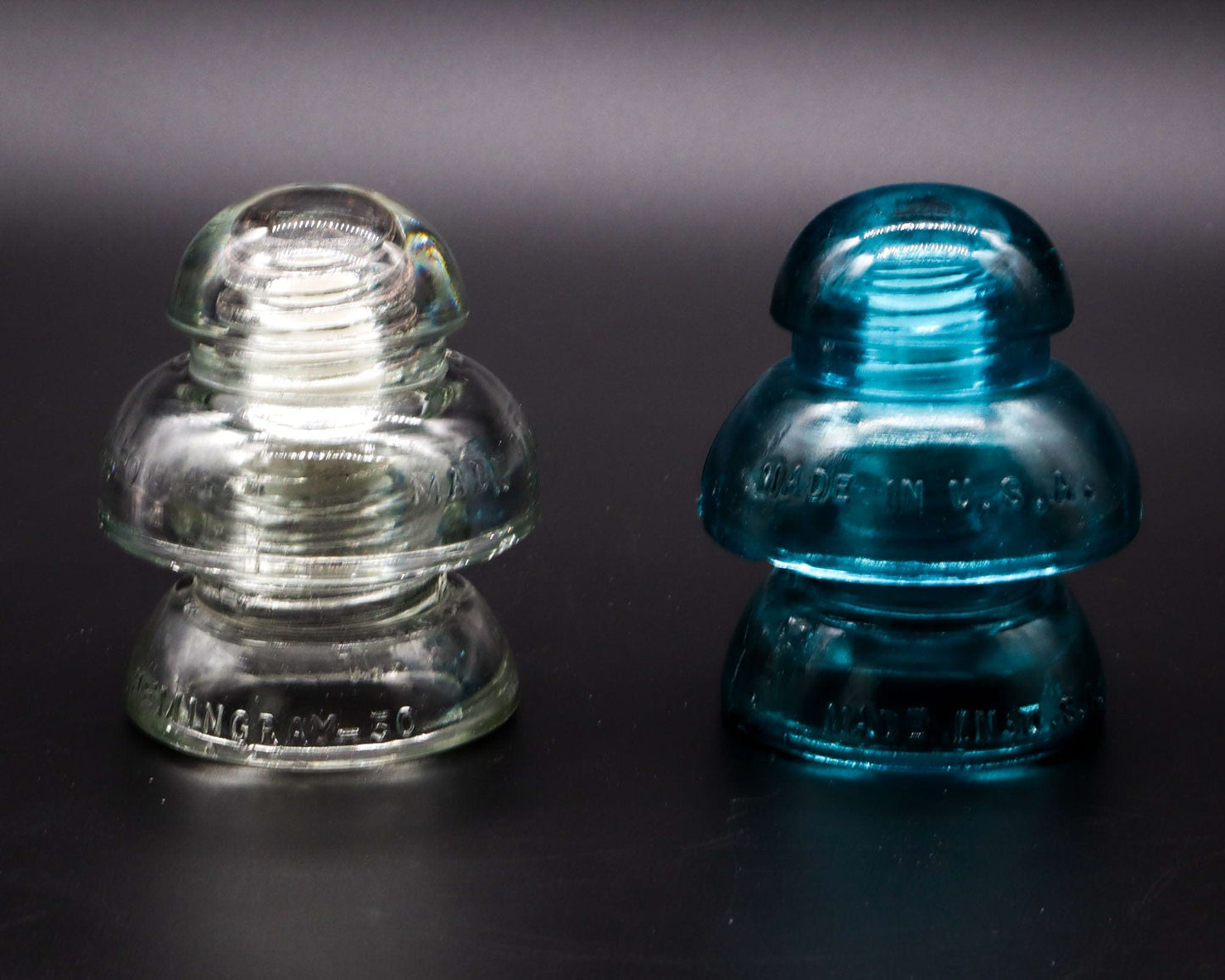 LightAndTimeArt Lamp base White Core-Pin for Hemingray-50 Glass Insulators