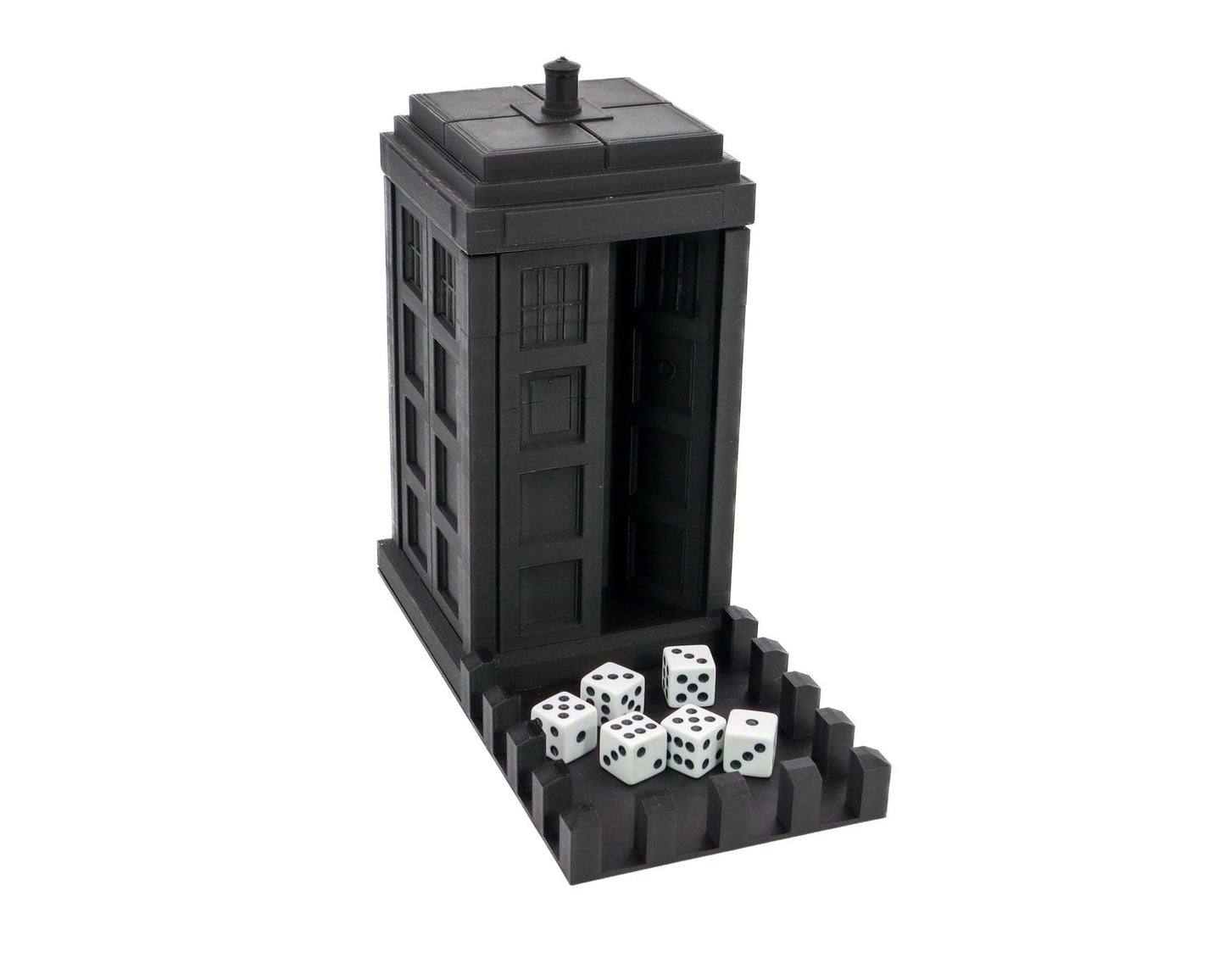 LightAndTimeArt Dice Tower Doctor Who - Tardis - Dice Tower - Game accessory