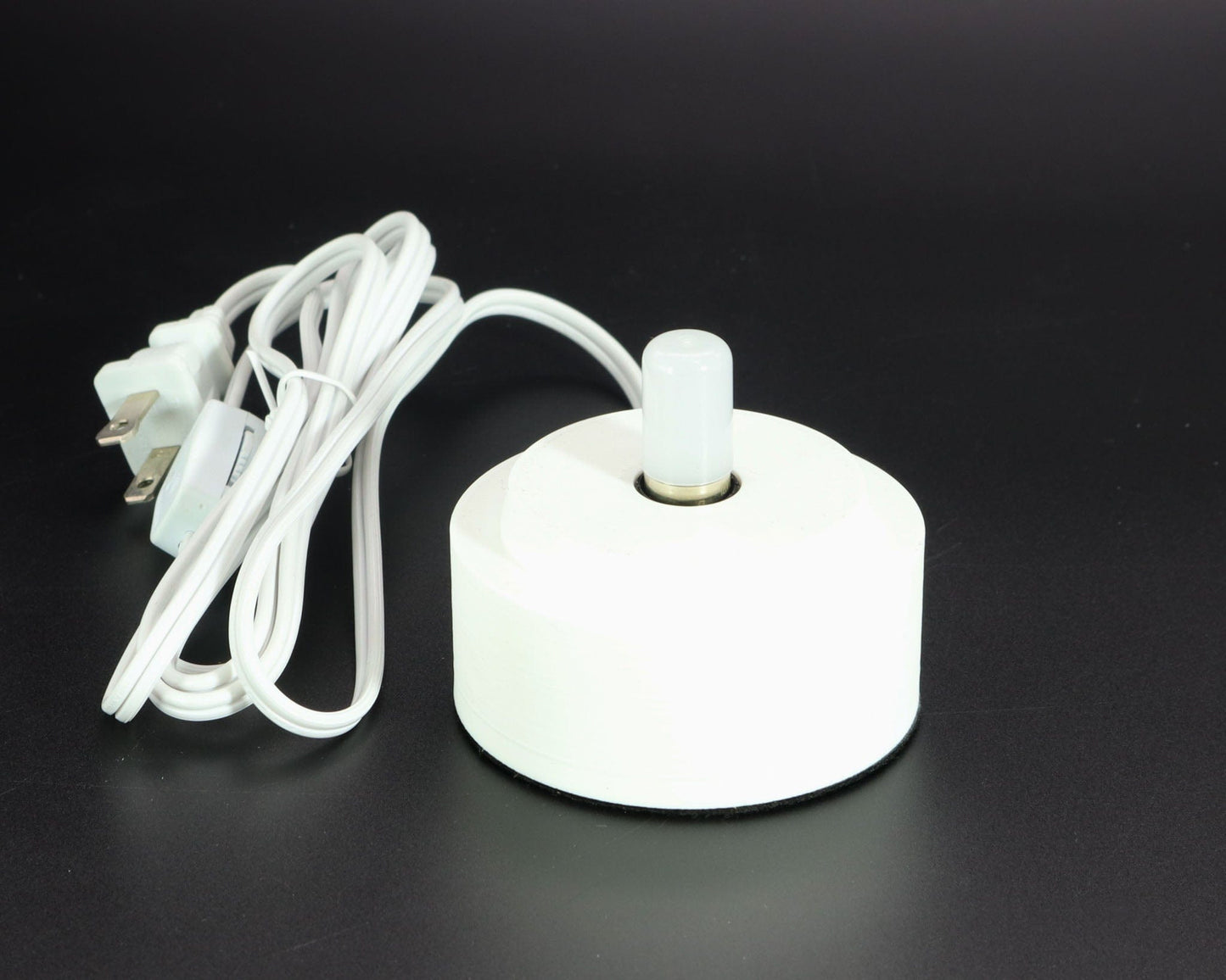 LightAndTimeArt Lamp base Lamp Base for "Hemingray-20, Petticoat" Glass Insulators, Industrial Lighting, Man Cave Decor