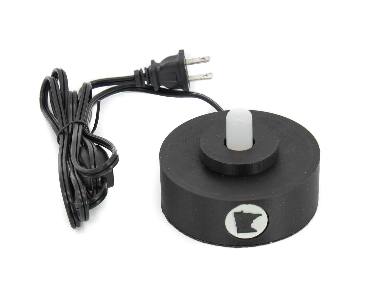 LightAndTimeArt Industrial lamp Lamp Base with US state map for "Hemingray-40, -42, -45" Glass Insulators, Industrial Lighting, Man Cave Deco, Cyberpunk Lamp