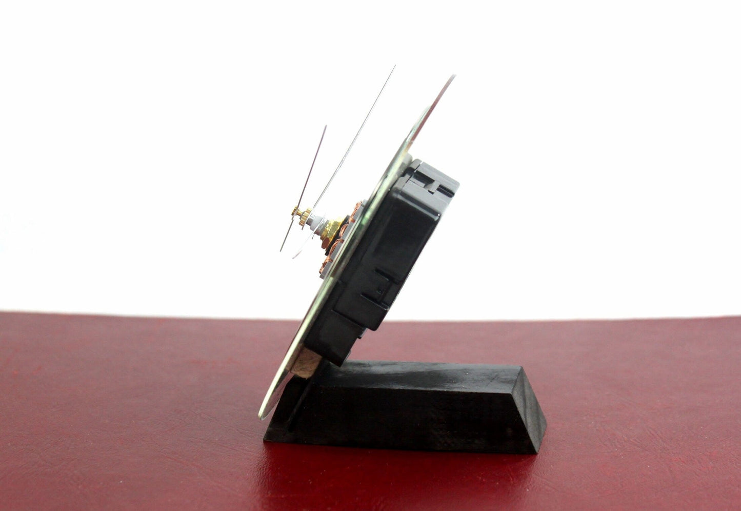 LightAndTimeArt Harddrive Clock Upcycled Dual Disk Platter Hard Drive Wall & Desk Clock - Gift for geeks - gift for IT