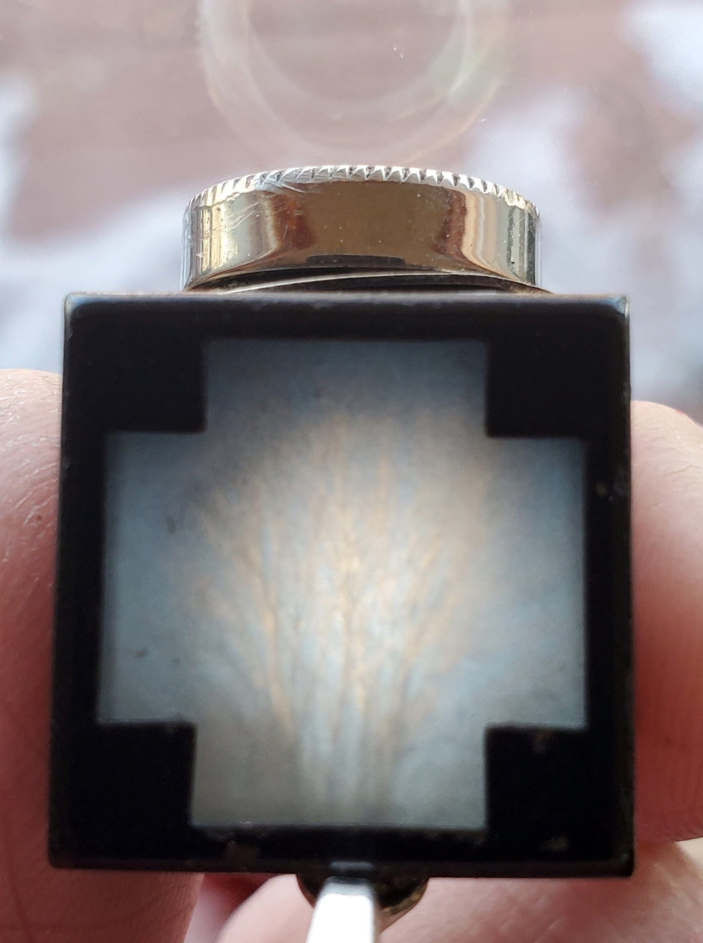 LightAndTimeArt Charms & Pendants Vintage Frosted Viewfinder Pendant Necklace, Gift For Her, Eco-friendly upcycled Statement Jewelry, gift for her, handmade steampunk jewelry