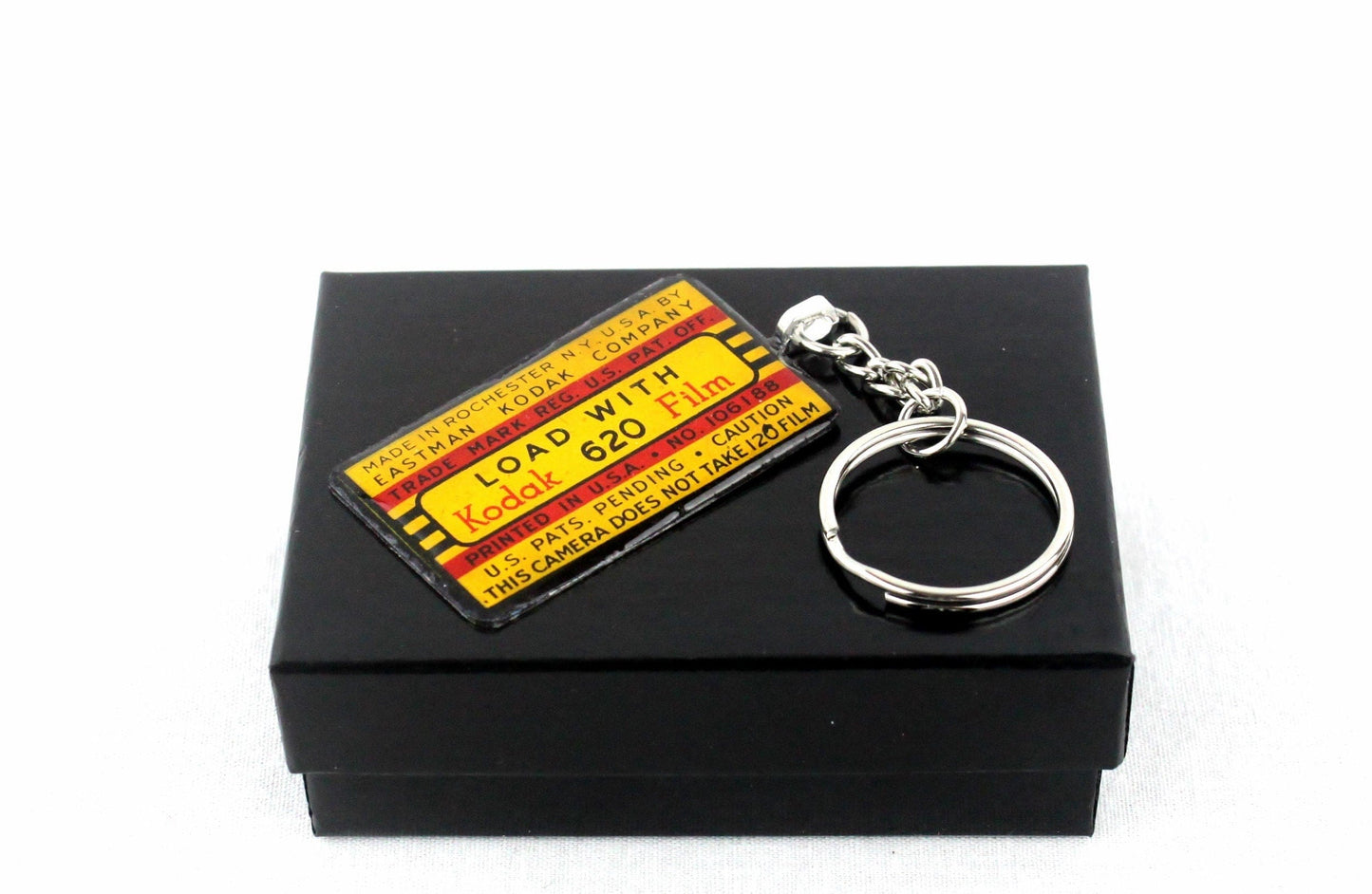 LightAndTimeArt Keychains Vintage Kodak 620 Rollfilm Keychain - unique gifts for him and her