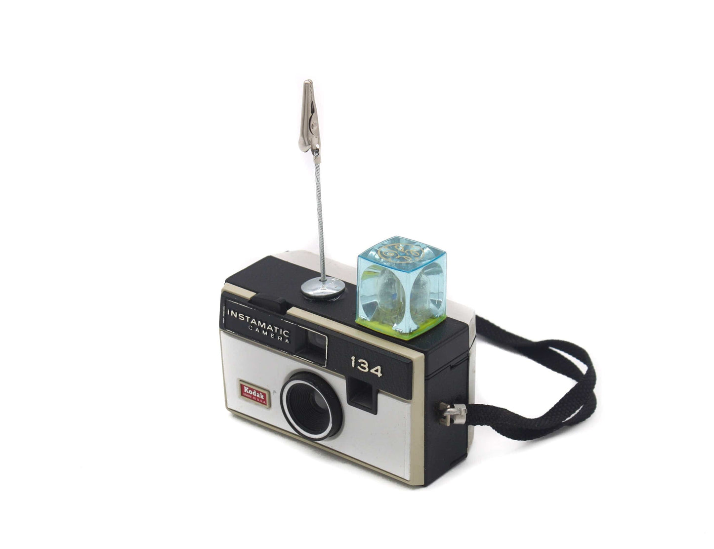 LightAndTimeArt Photo Holder Vintage Camera Photo Holder, Kodak Instamatic 124/134 Camera, Place Card Holder, Photo stand, memo holder, photo display, vintage lover gift