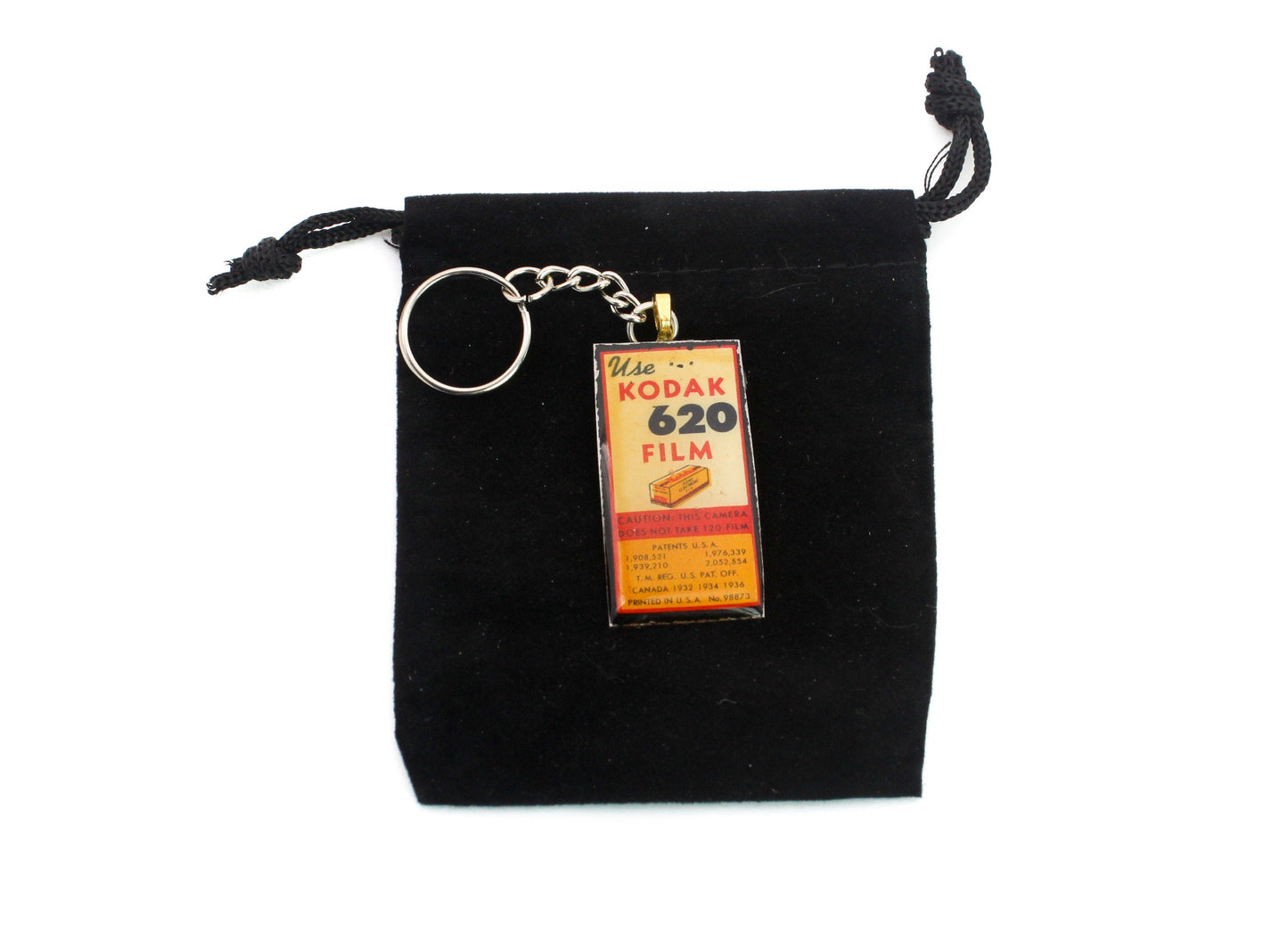 LightAndTimeArt Keychains Small Vintage Kodak 620 Roll Film Keychain, unique gifts for him and her, Photographer gift