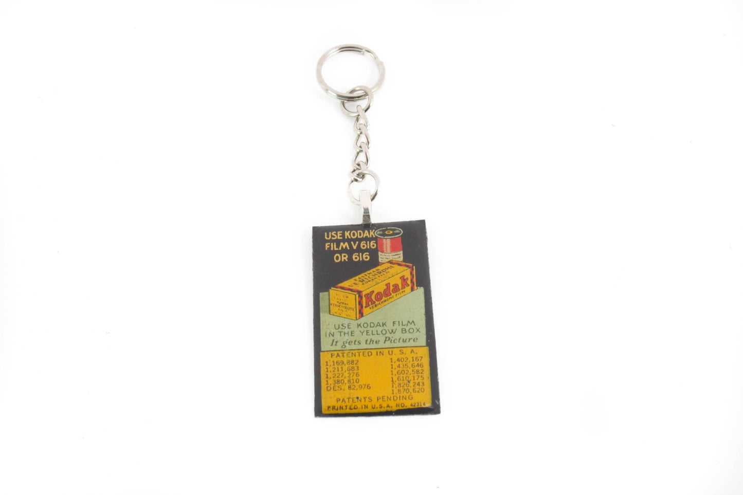 LightAndTimeArt Keychains Long Vintage Kodak 616 Roll Film Keychain, unique gifts for him and her, Photographer gift