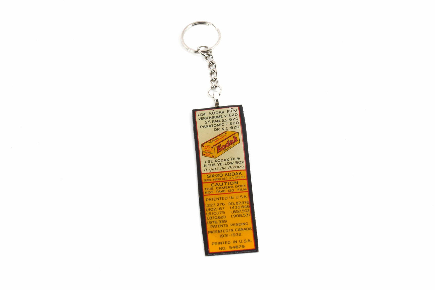 LightAndTimeArt Keychains Vintage Kodak 620 Rollfilm Keychain - unique gifts for him and her