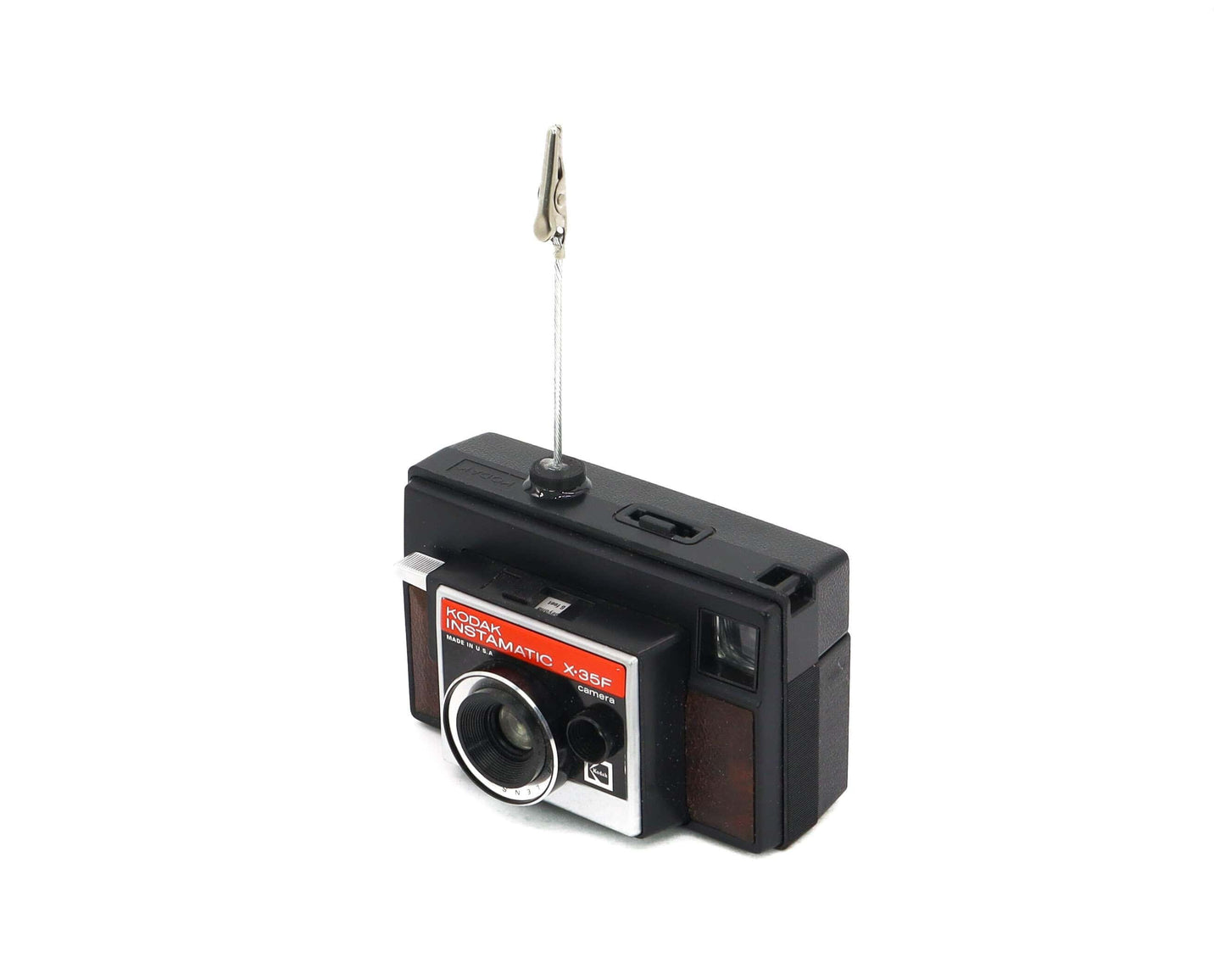LightAndTimeArt Photo Holder Vintage Camera Photo Holder - Kodak Instamatic X-35F Camera - Wedding Name Card Holder, Photo Stand for Instax Film