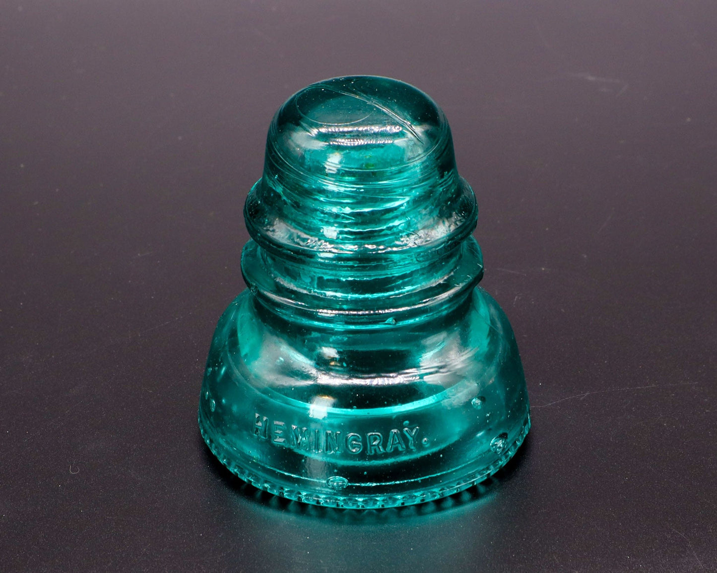 LightAndTimeArt Glass Insulator Hemingray-40 Aqua-Green Vintage Glass Insulator