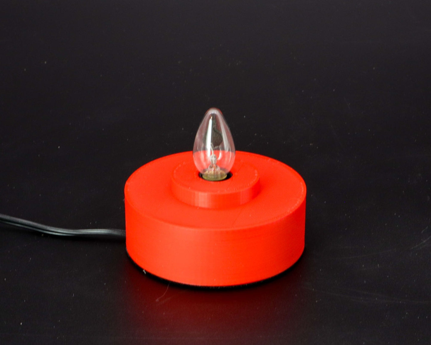 LightAndTimeArt Lamp base Red Lamp Base for "Hemingray-40, -42, -45" Glass Insulators