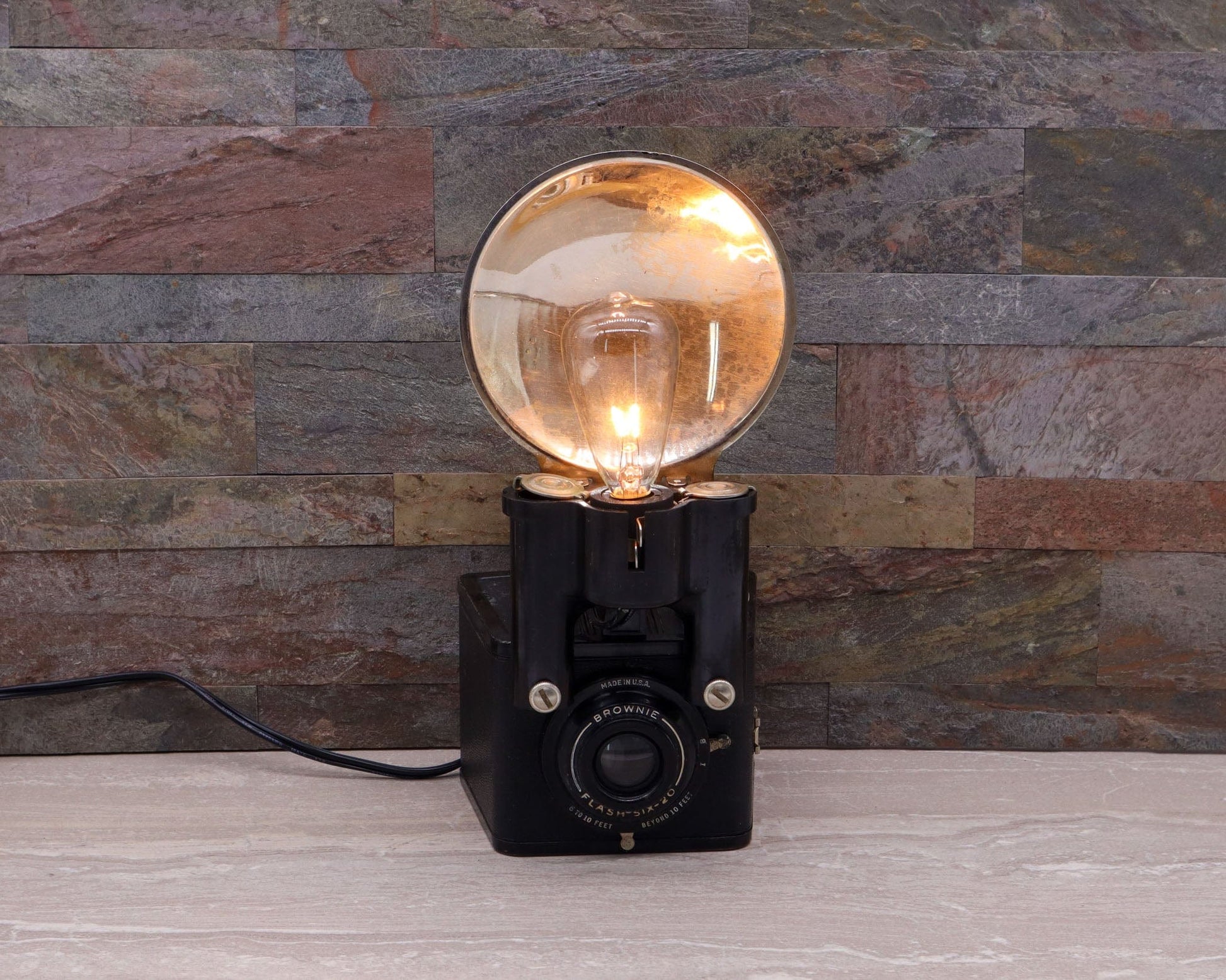 LightAndTimeArt Camera Lamp LED Reading Lamp - Task Lamp  - Brownie Flash Six-20 Camera lamp, 50' table lamp, task lamp, mid-century light