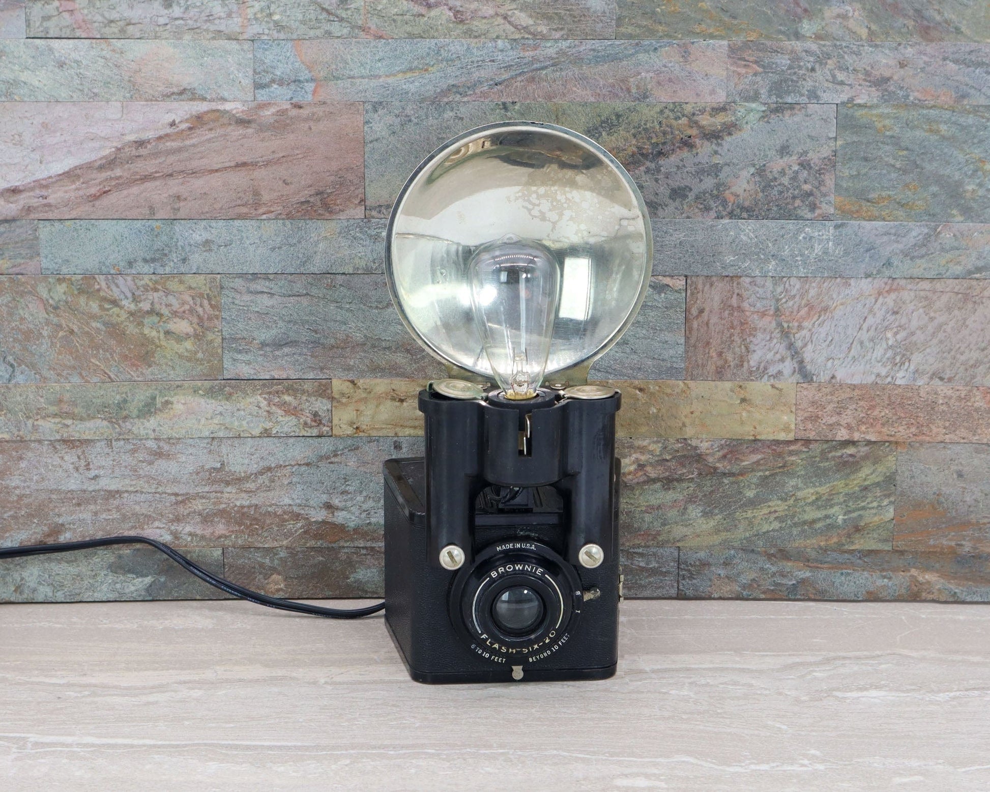 LightAndTimeArt Camera Lamp LED Reading Lamp - Task Lamp  - Brownie Flash Six-20 Camera lamp, 50' table lamp, task lamp, mid-century light