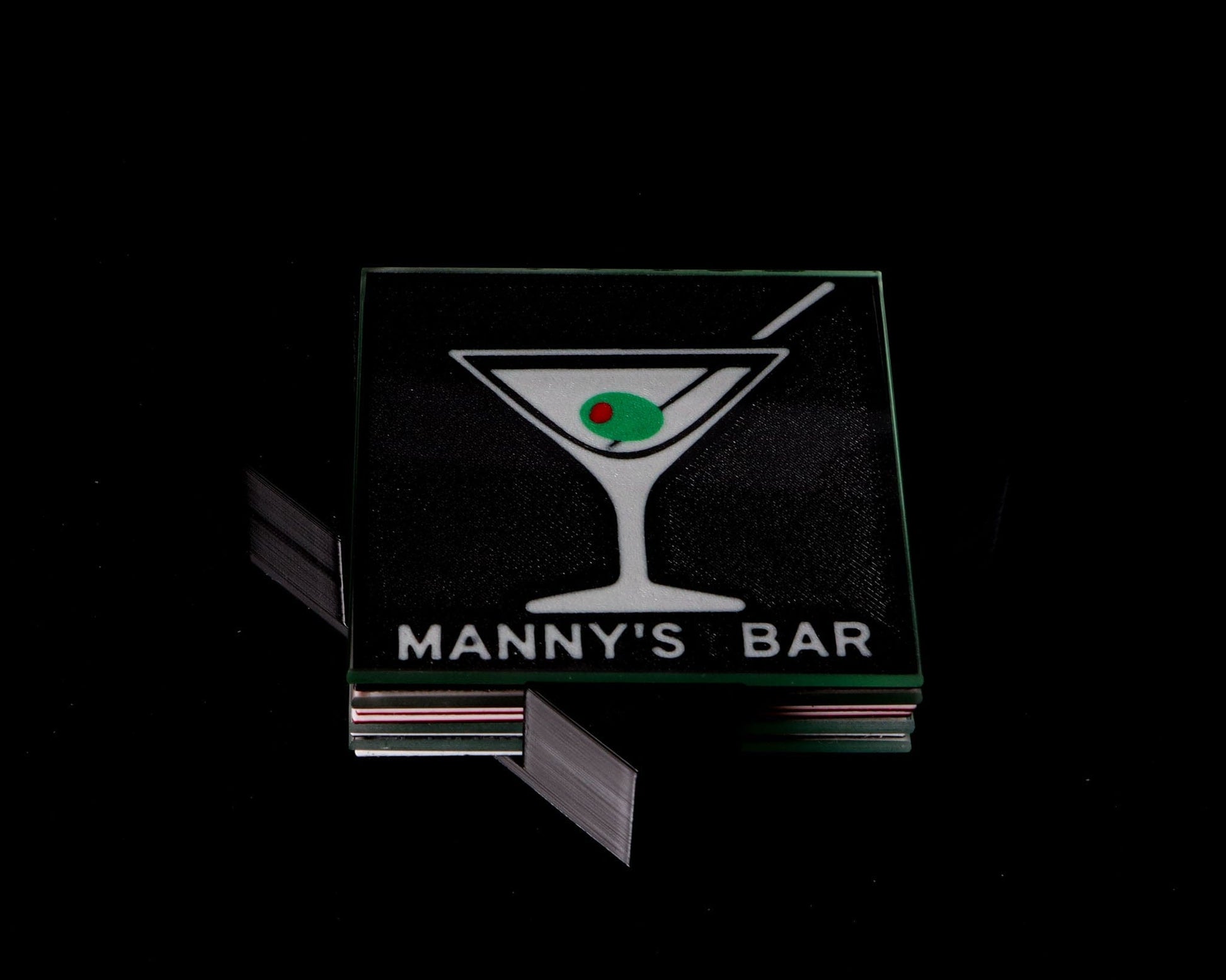 LightAndTimeArt Customizable Iconic Martini Lightbox: Elevate Your Bar Experience with LightAndTimeArt!