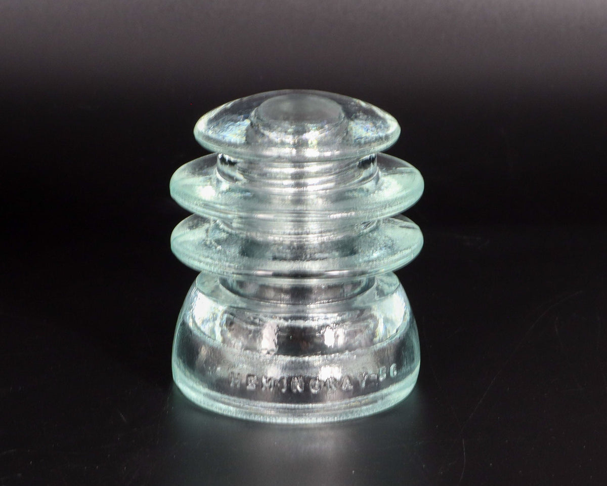 Hemingray 56 Hemingray-56 Clear Vintage Glass Insulator – LightAndTimeArt