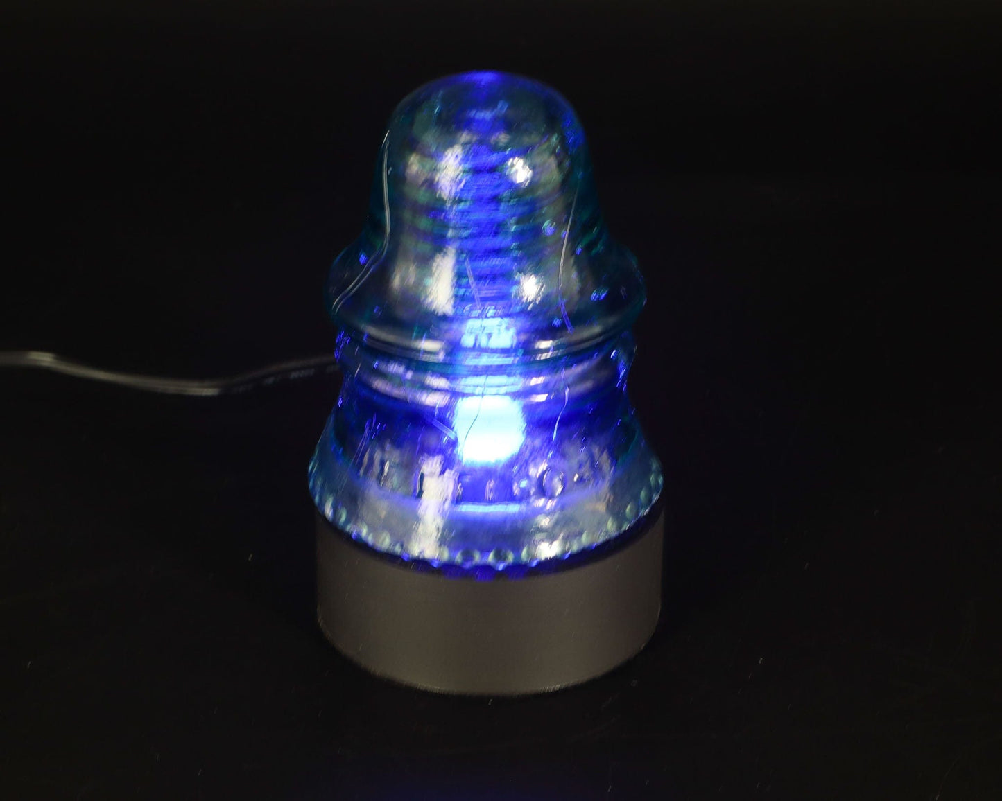 LightAndTimeArt Lamp base Lamp Base for "Hemingray-22 CD-151" Glass Insulators, Industrial Lighting, Man Cave Decor
