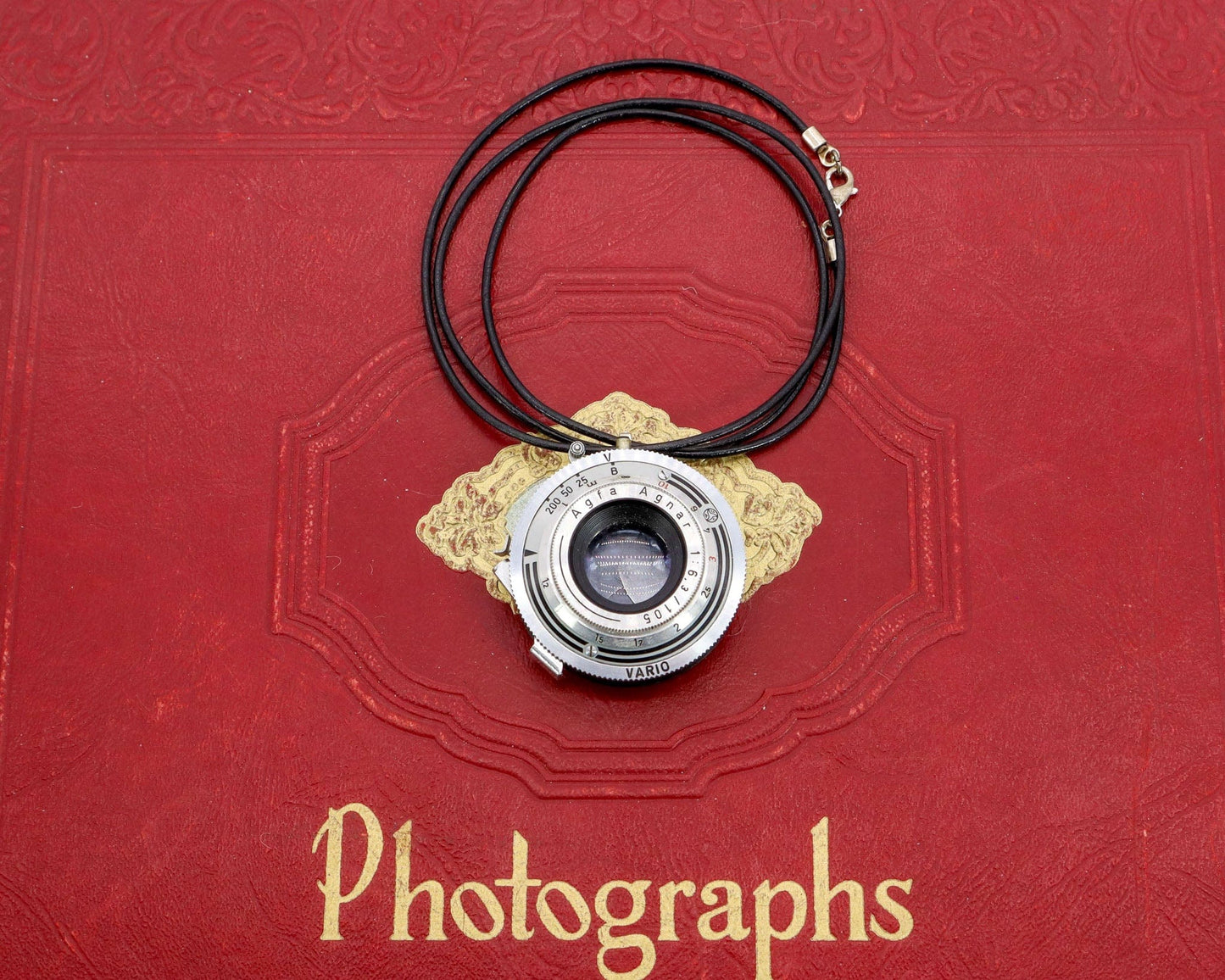 LightAndTimeArt Charms & Pendants Vintage Agfa Camera Lens Pendant Necklace - Eco-friendly upcycled Statement Jewelry