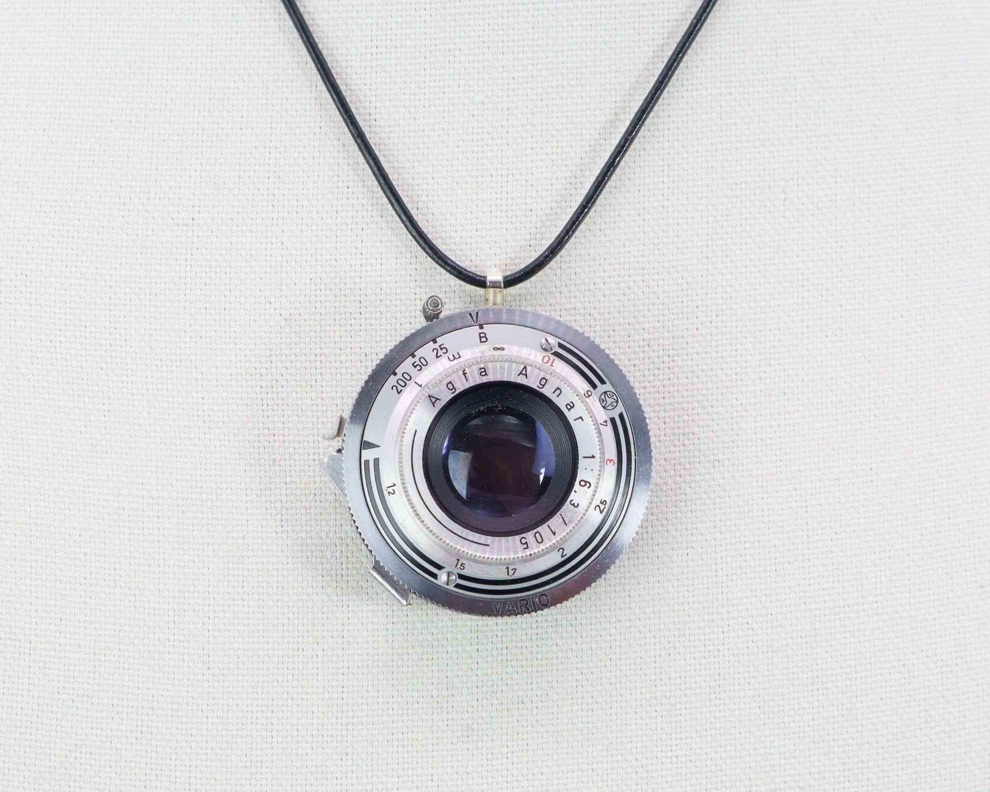 LightAndTimeArt Charms & Pendants Vintage Agfa Camera Lens Pendant Necklace - Eco-friendly upcycled Statement Jewelry