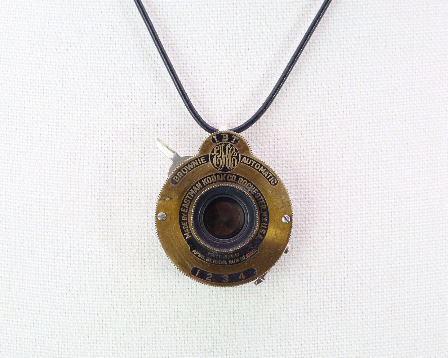 LightAndTimeArt Charms & Pendants Small Vintage Kodak Camera Lens Pendant Necklace - Eco-friendly upcycled Statement Jewelry (Copy)