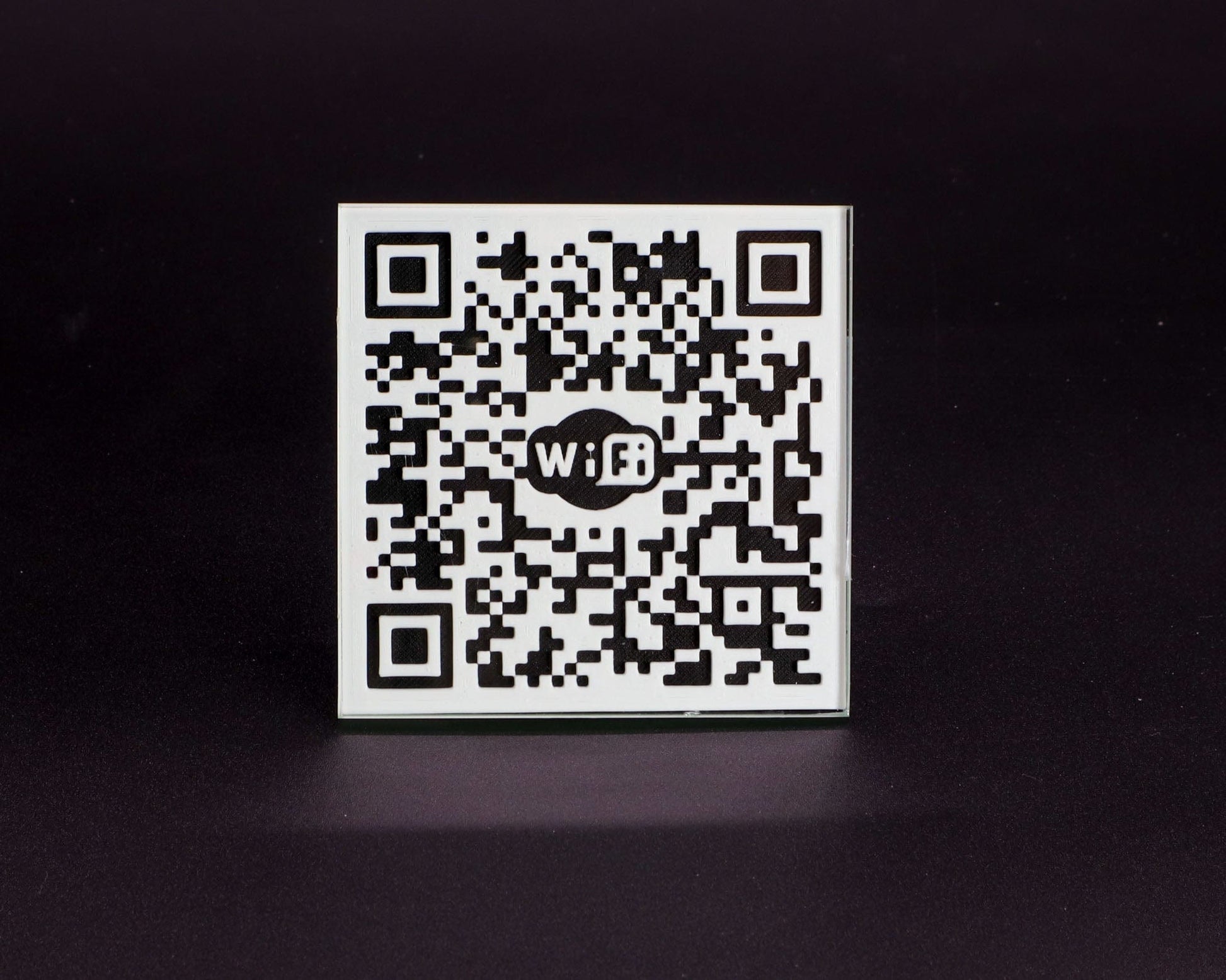 LightAndTimeArt Coaster Personalized Wi-Fi QR Code Glass Coaster, Guest House Coasters, Airbnb Superhost Coasters, Rental House Decor, VRBO WIFI