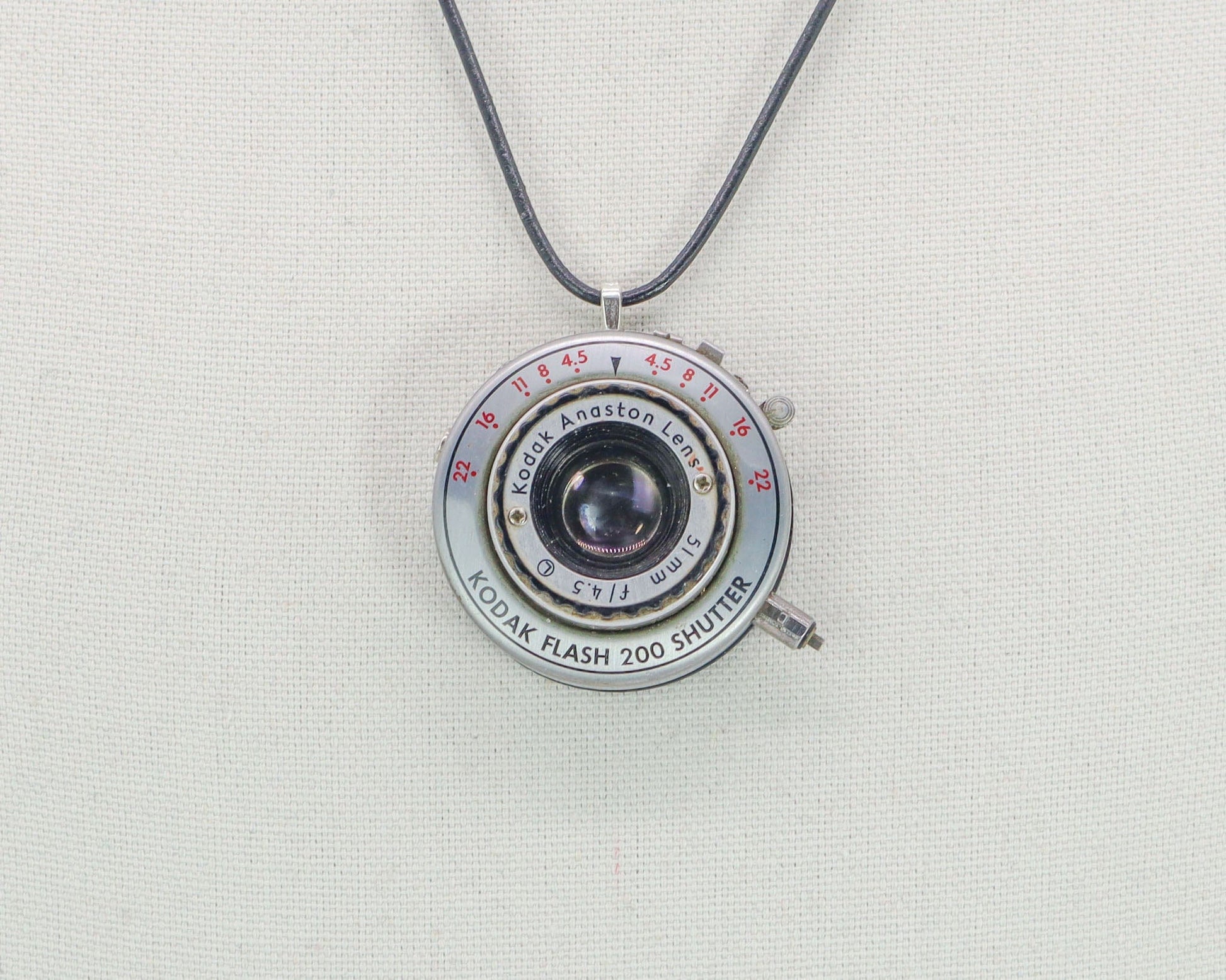 LightAndTimeArt Charms & Pendants Vintage Kodak Pony Camera Lens Pendant Necklace - Eco-friendly upcycled Statement Jewelry