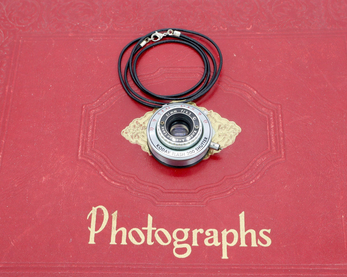 LightAndTimeArt Charms & Pendants Vintage Kodak Pony Camera Lens Pendant Necklace - Eco-friendly upcycled Statement Jewelry