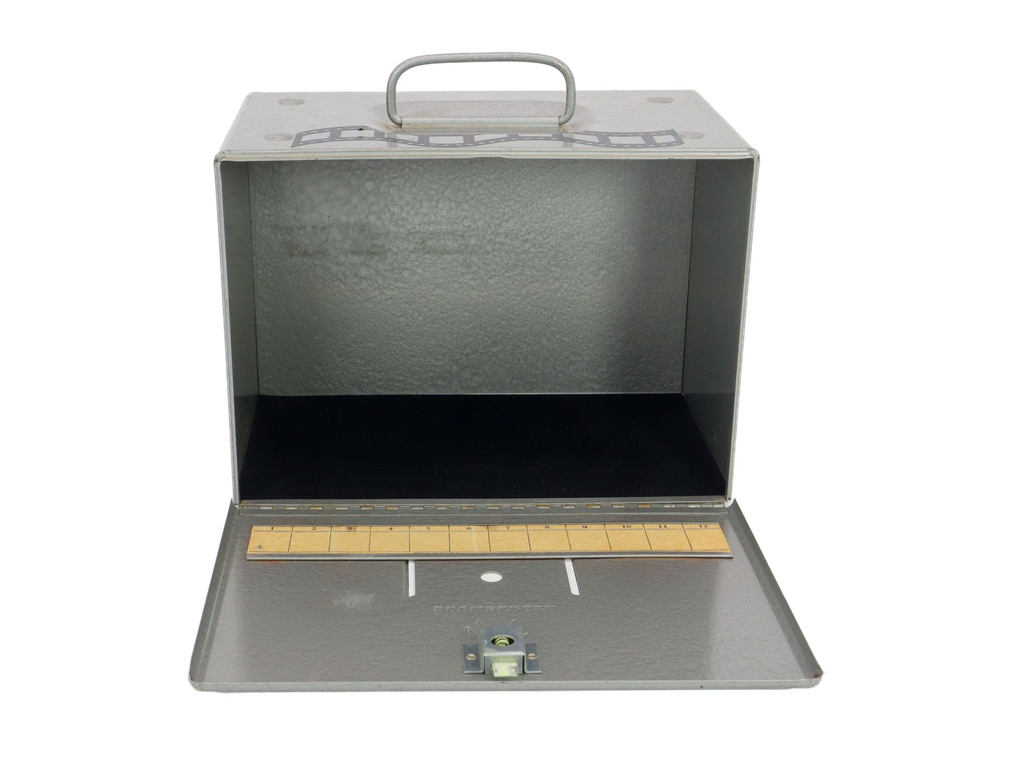 LightAndTimeArt Food Storage Containers Vintage 8 MM Silver Movie Metal Carrying Case - Movie Night - Candy Store