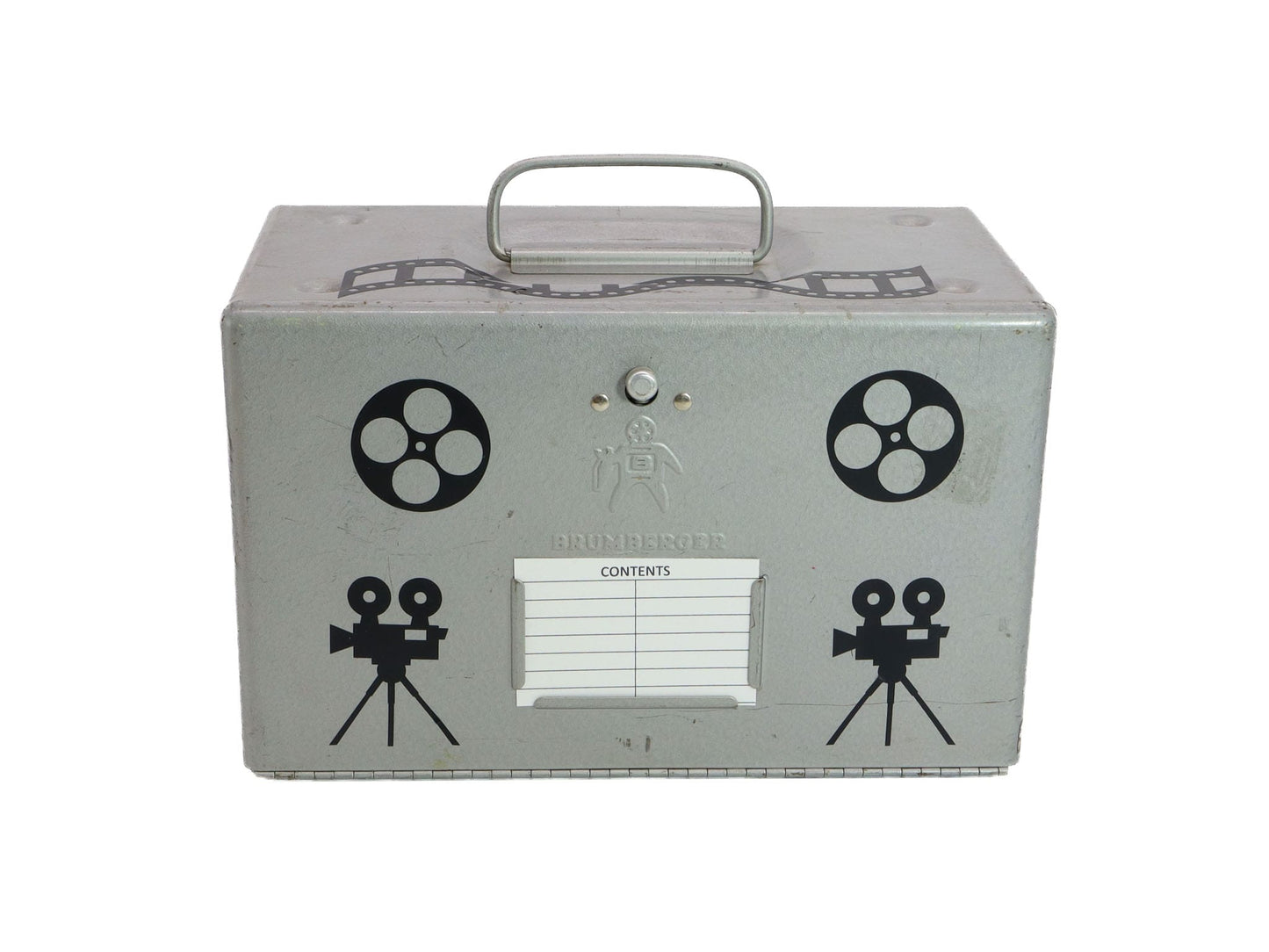 LightAndTimeArt Food Storage Containers Upcycled Vintage Brumberger 8mm Film Reel Case Candy Storage Box