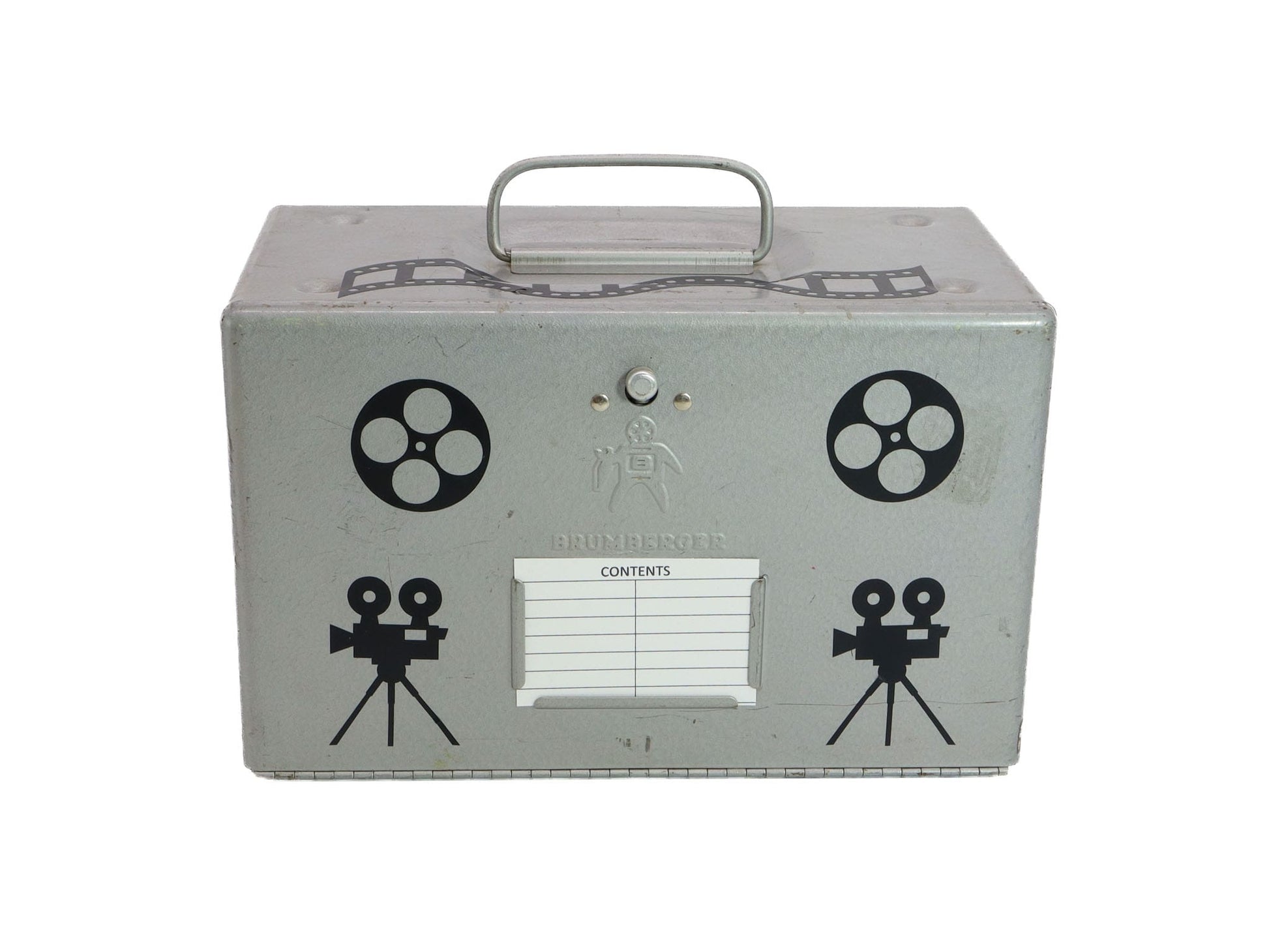 LightAndTimeArt Food Storage Containers Upcycled Vintage Brumberger 8mm Film Reel Case Candy Storage Box