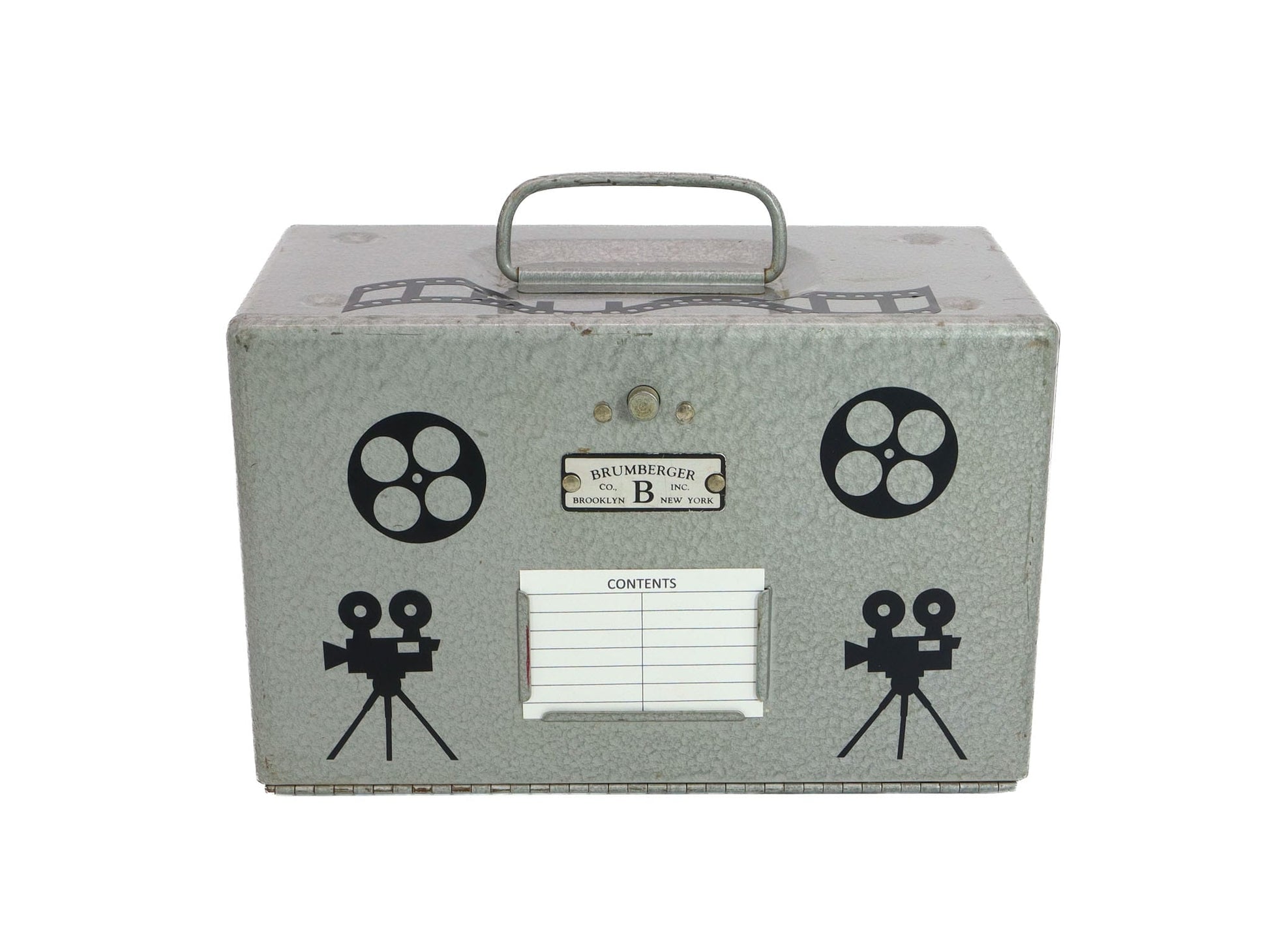 LightAndTimeArt Food Storage Containers Upcycled Vintage Brumberger 8mm Film Reel Case Candy Storage Box