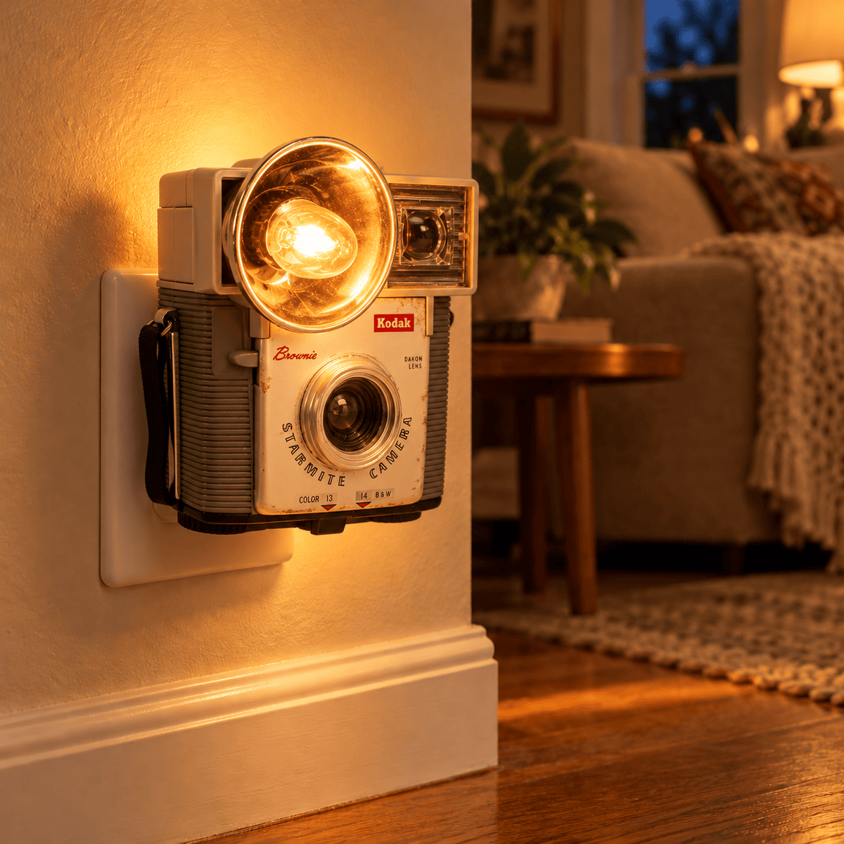 LightAndTimeArt Nightlight Vintage Camera Nightlight, Kodak Brownie Starmite, Photography Fan Gift, eco-friendly lamp