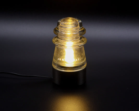 LightAndTimeArt Lamp base Lamp Base for "Hemingray-16, 17 & Armstrong's-№2" Glass Insulators