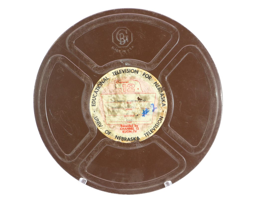 LightAndTimeArt Decor 12" Vintage Goldberg Brothers 16mm film reel can, Home Theater Accessory