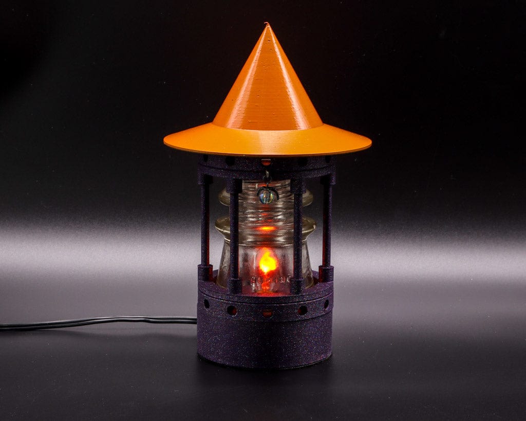 LightAndTimeArt Industrial lamp The Halloween Witch Tower - Insulator Lamp