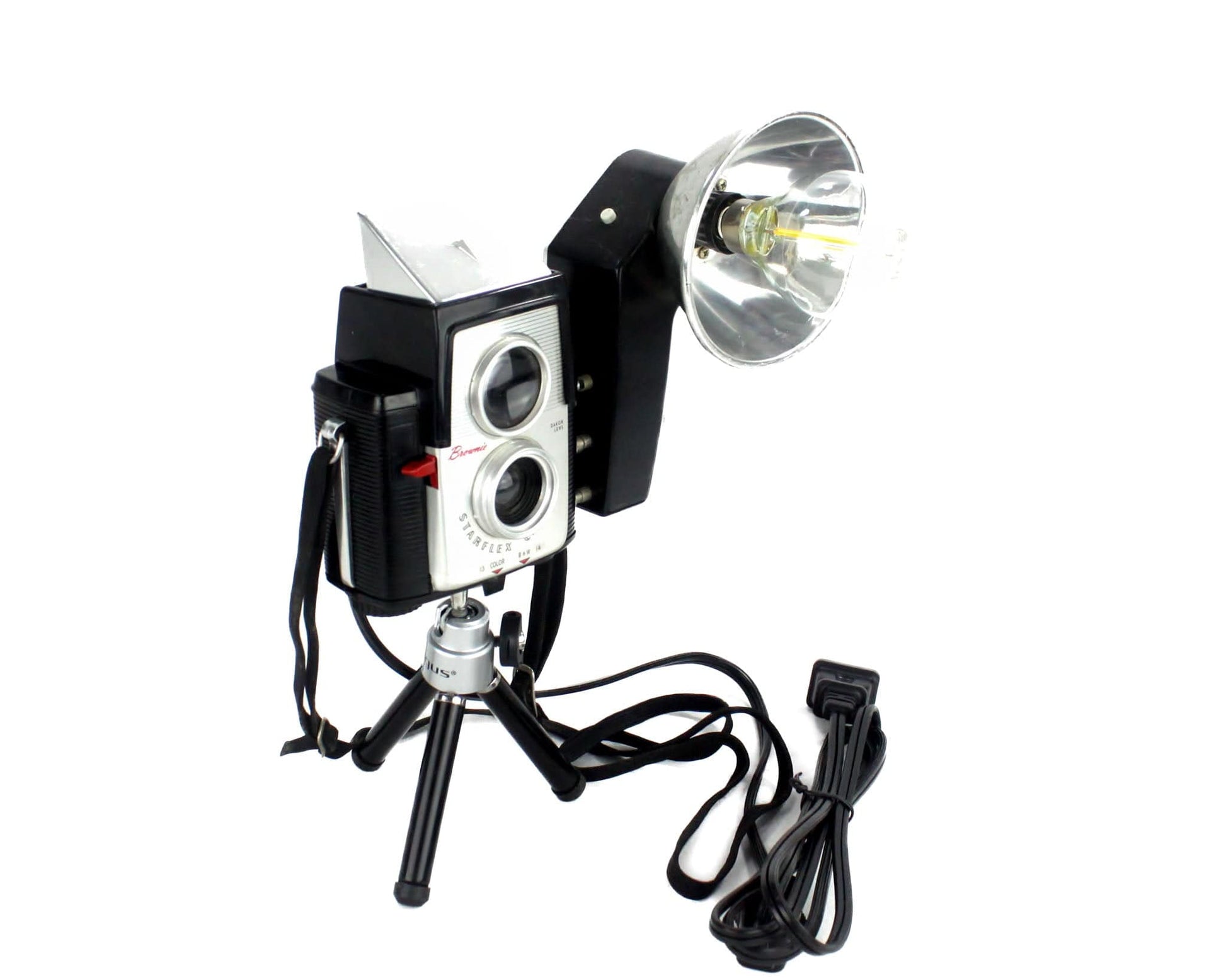 LightAndTimeArt Camera Lamp Vintage LED Reading Light - Task Lamp  - Kodak StarFlex Camera
