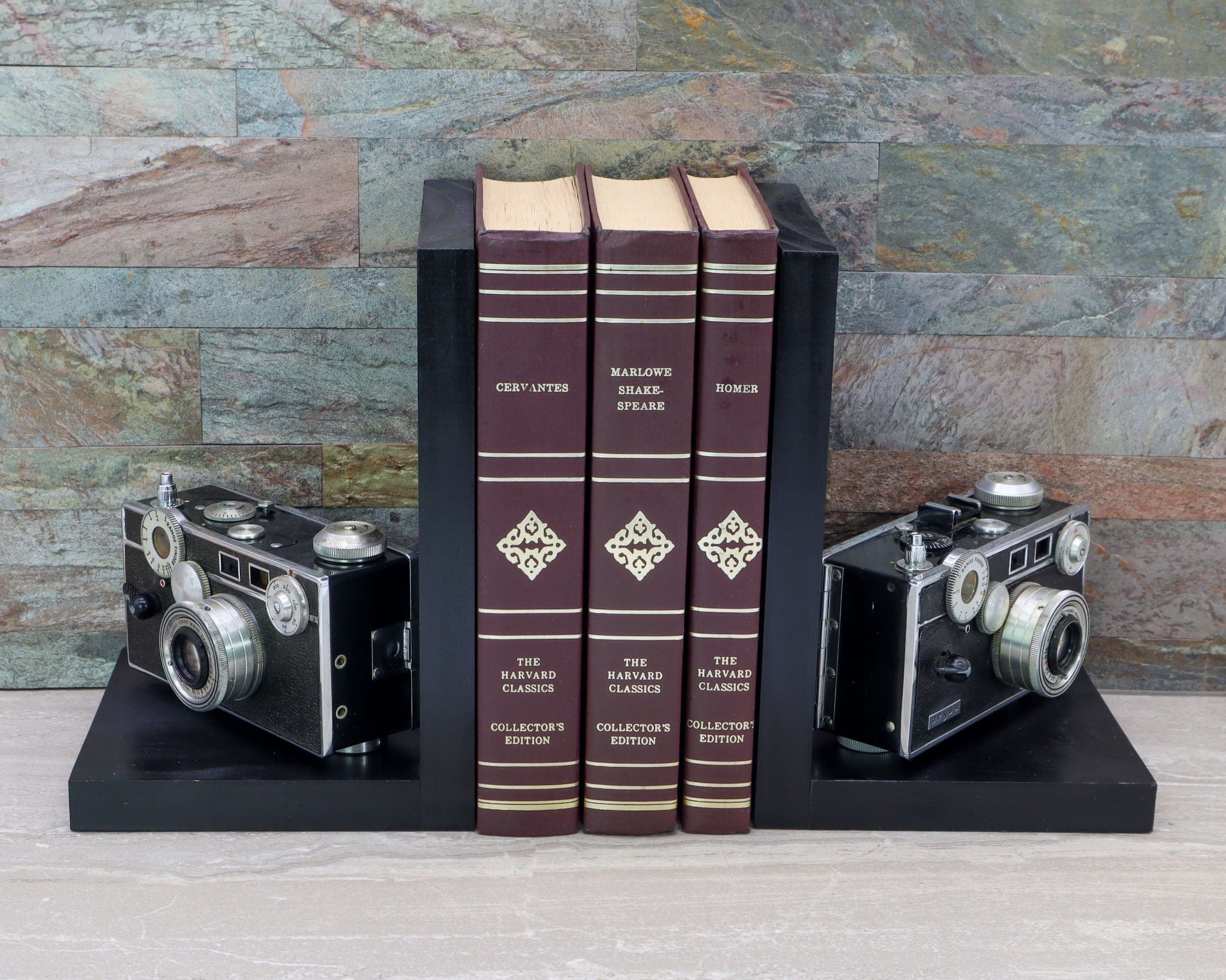 Antique Decorative Camera Bookends, Argus C3, Home Theater Décor, Movi ...