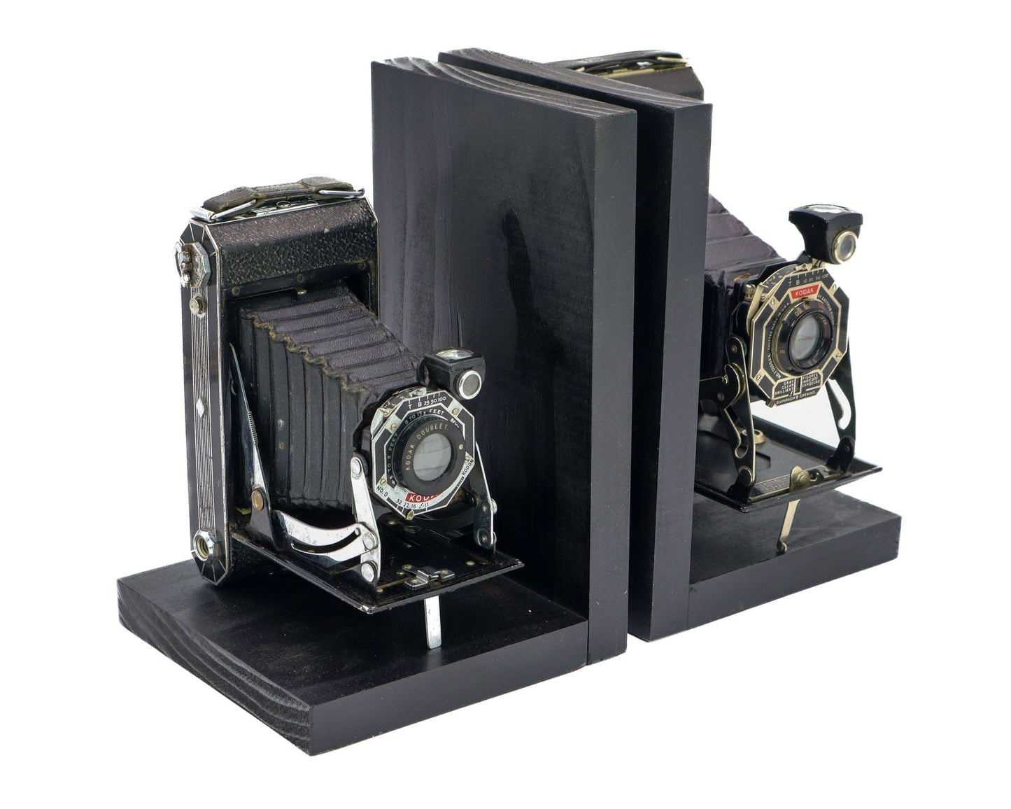 LightAndTimeArt Bookends Vintage Art-Deco Folding Camera Bookends