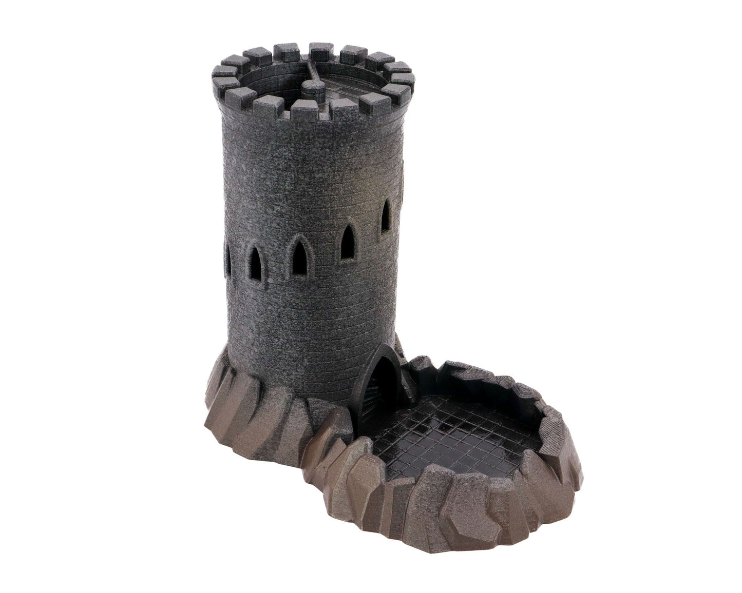 LightAndTimeArt Dice Tower Large Medieval Castle Dice Tower - 3D Board Game Accessory - Dungeons & Dragons and Dice Games