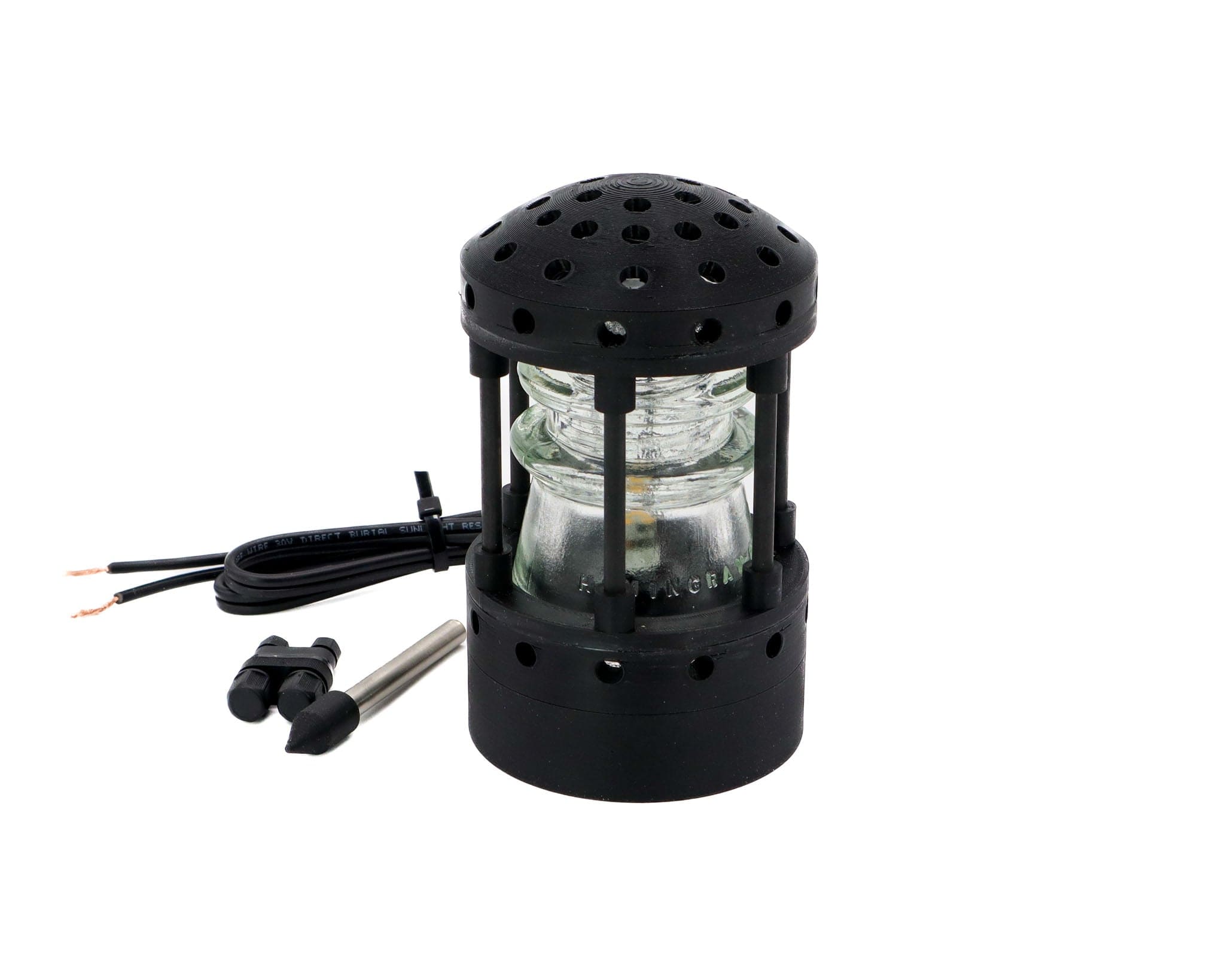 The Black Tower - Low Voltage LED Landscape Light,12V AC/DC Lamp with ...
