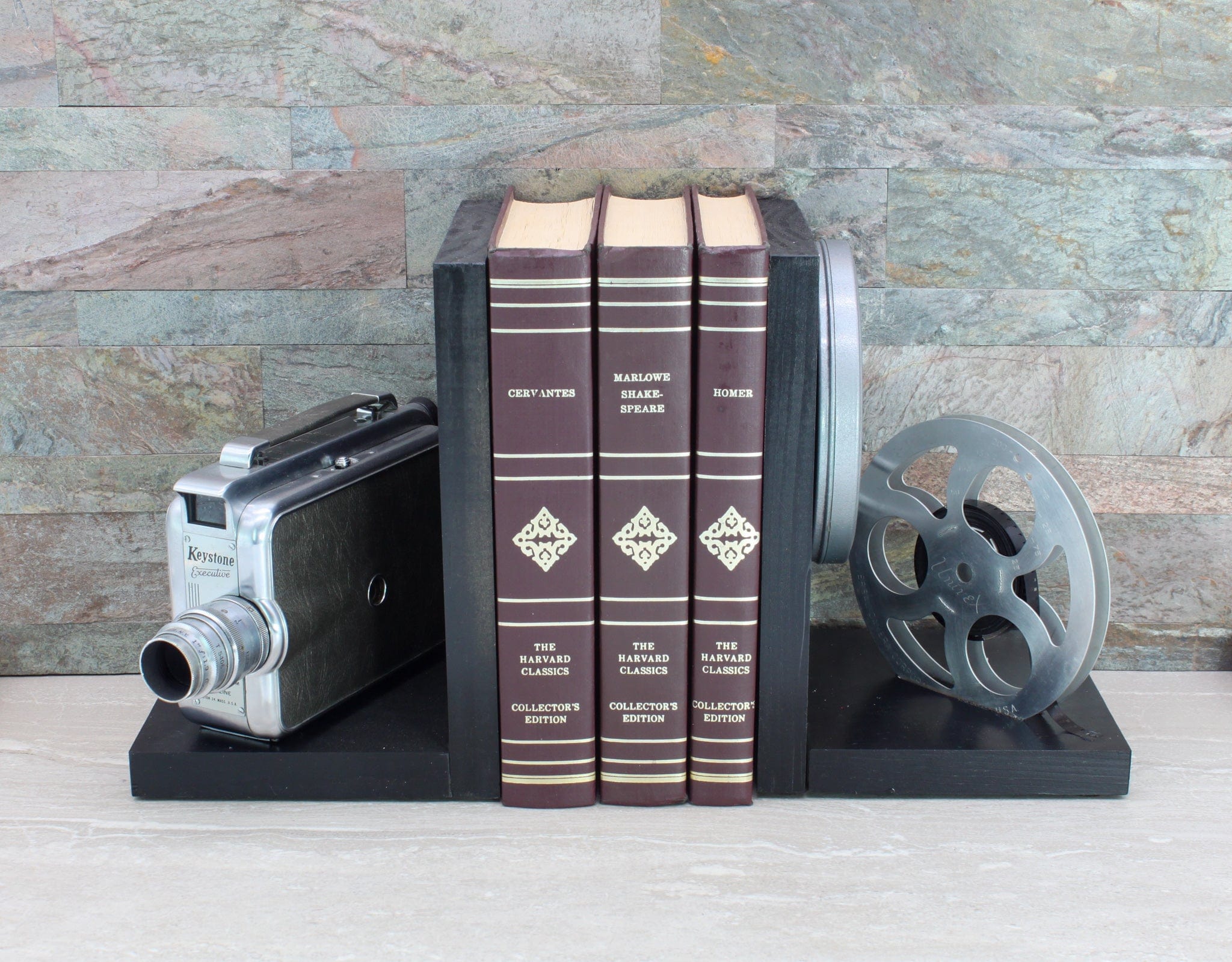 Vintage Movie Camera Bookends - Keystone K51 Executive - DVD Holder ...