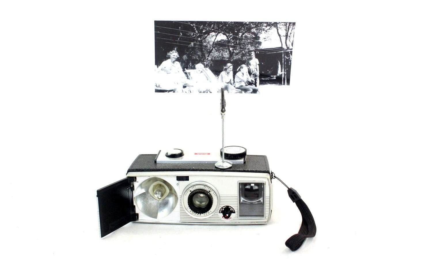 LightAndTimeArt Photo Holder Vintage Camera Photo Holder - Kodak Brownie Super 27 Camera