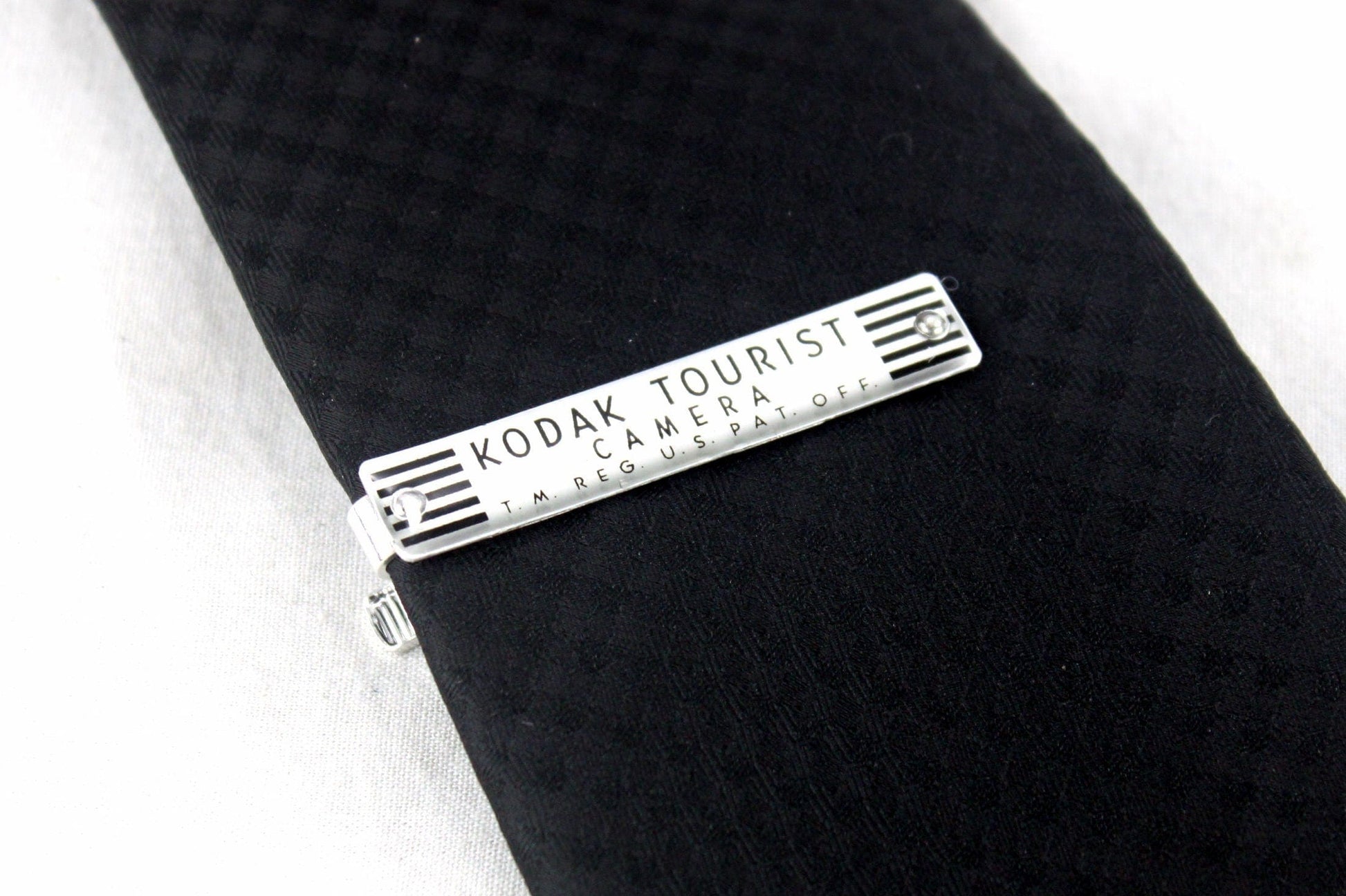 LightAndTimeArt Tie Clips Vintage Kodak Tie Clip, Tie Bar, Gift for him, photographer gift, Handmade in USA, Eco-friendly Statement Jewelry for him