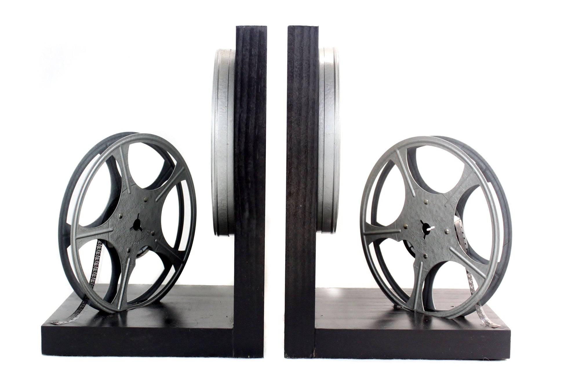 Vintage 8mm Film Reel Bookends, DVD Holder, Movie Room - Home Theater –  LightAndTimeArt