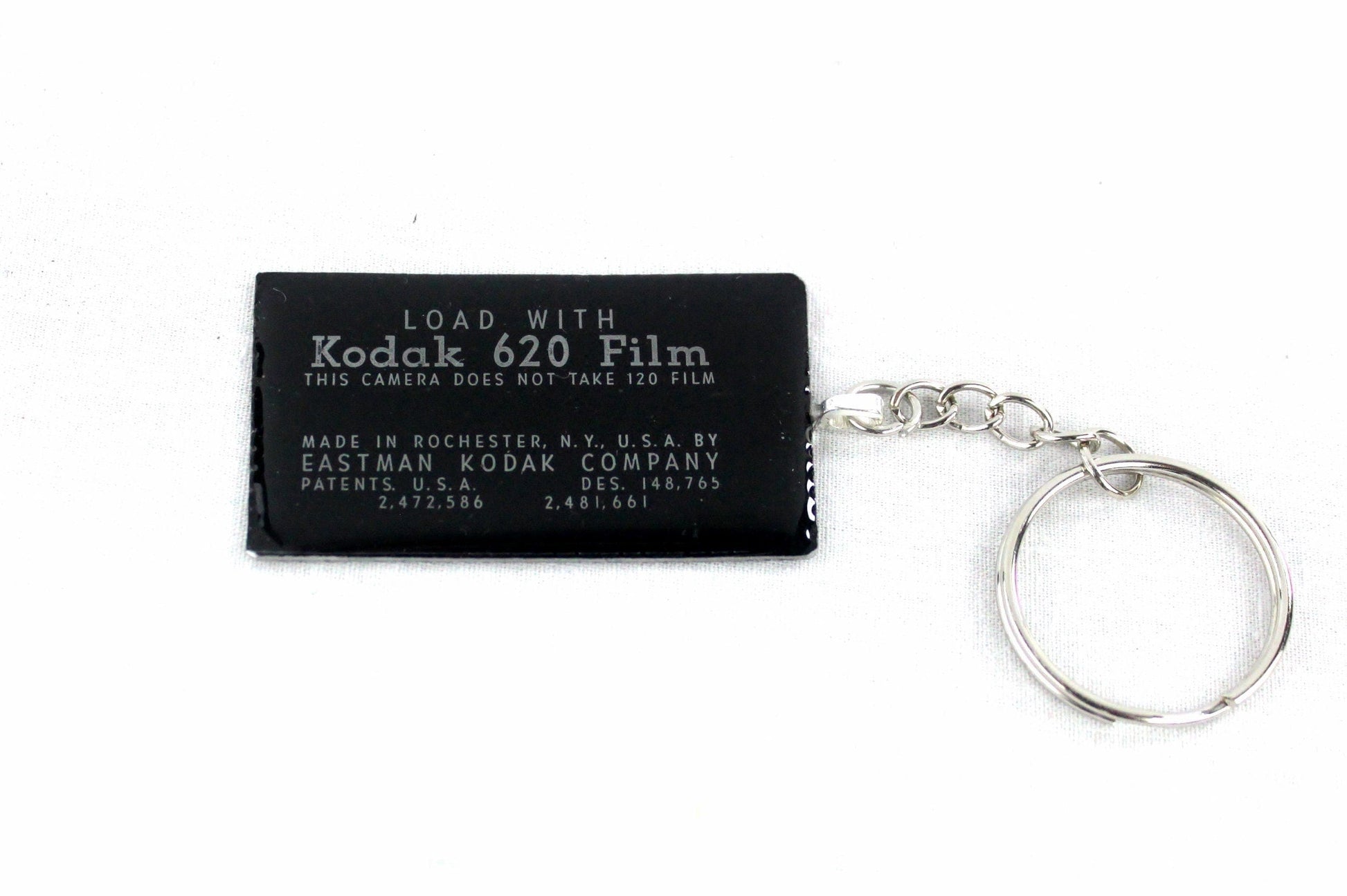 LightAndTimeArt Keychains Black Vintage Kodak 620 Roll Film Keychain, unique gifts for him and her, Photographer gift, eco-friendly