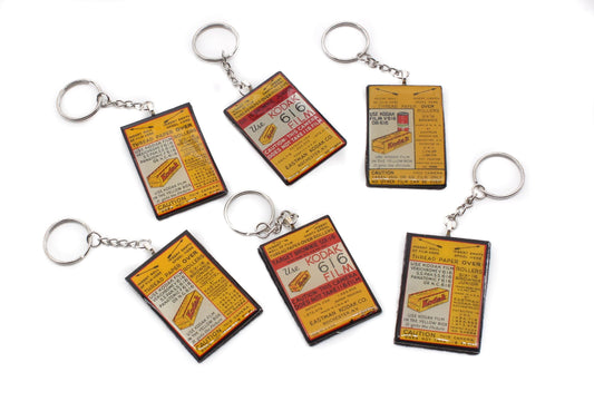 LightAndTimeArt Keychains Vintage Kodak 616 Roll Film Keychain, unique gifts for him and her, photographer gift