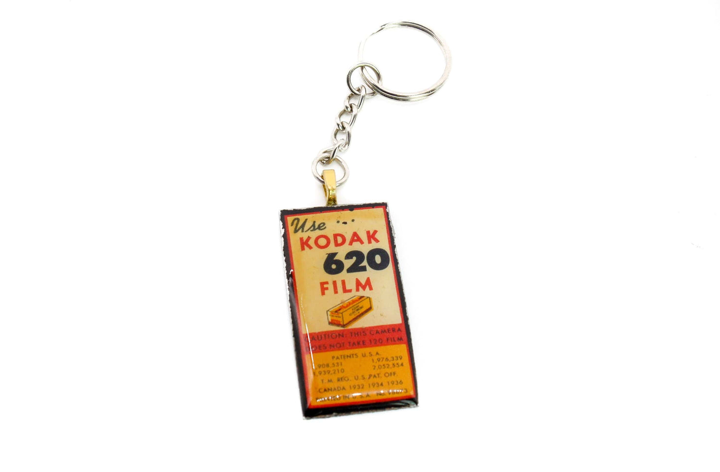 LightAndTimeArt Keychains Small Vintage Kodak 620 Roll Film Keychain, unique gifts for him and her, Photographer gift