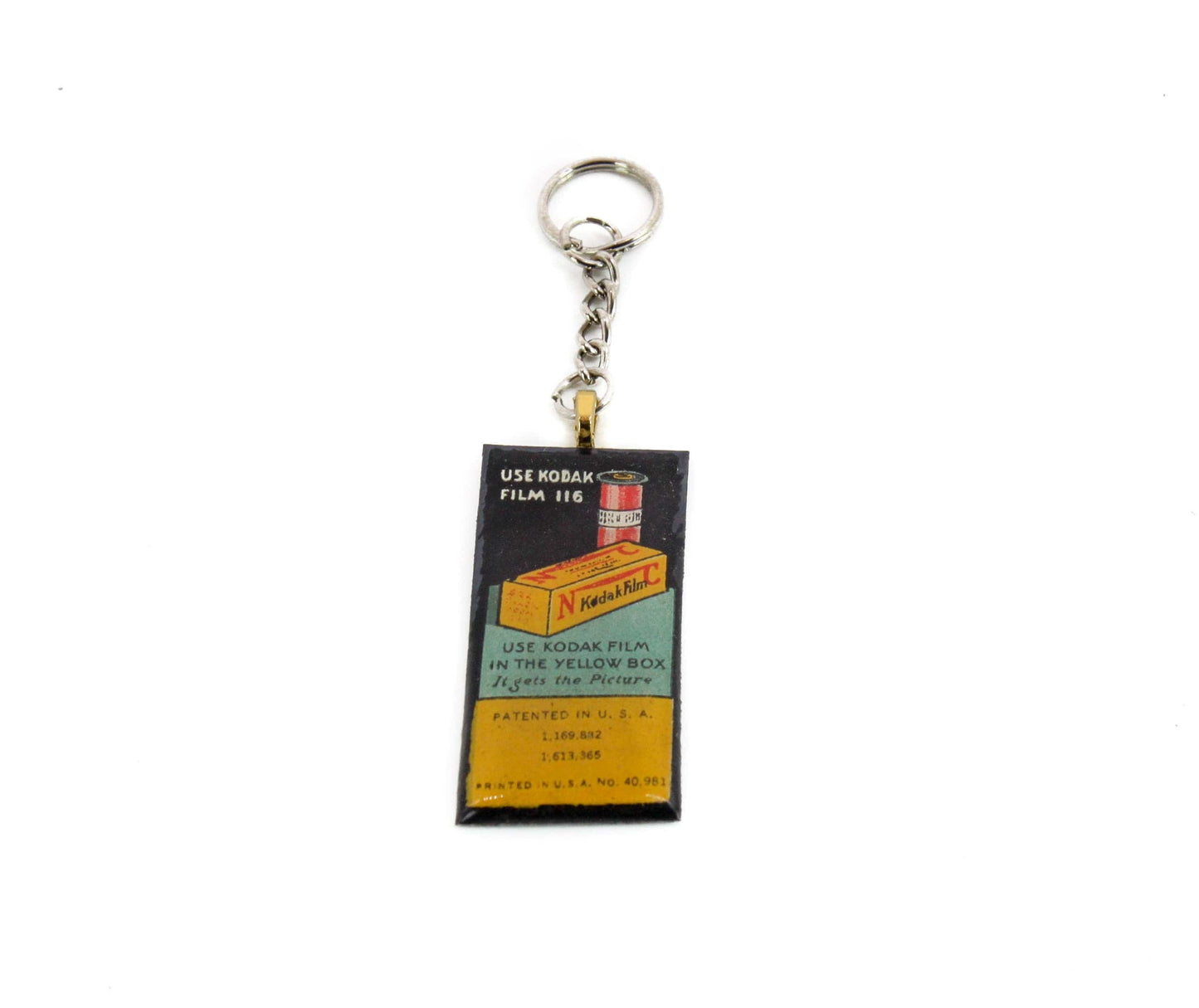 LightAndTimeArt Keychains Long Vintage Kodak 116 Roll Film Keychain, unique gifts for him and her, Photographer gift