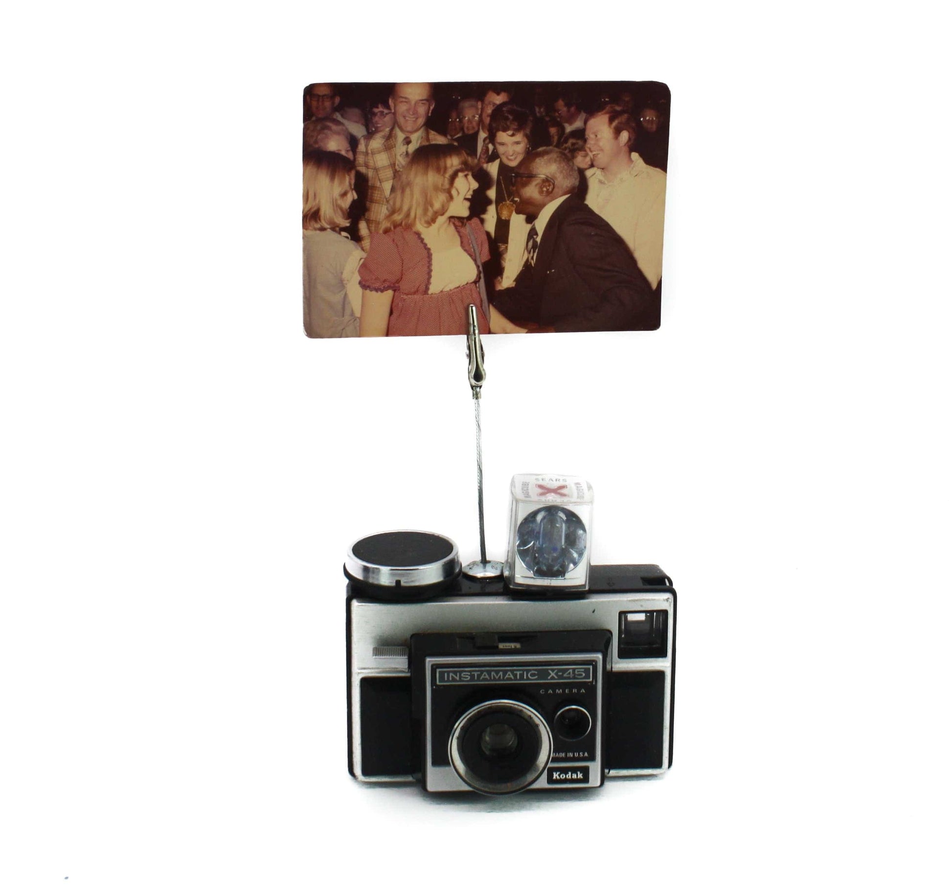 LightAndTimeArt Photo Holder Vintage Camera Photo Holder - Kodak Instamatic X-45 Camera