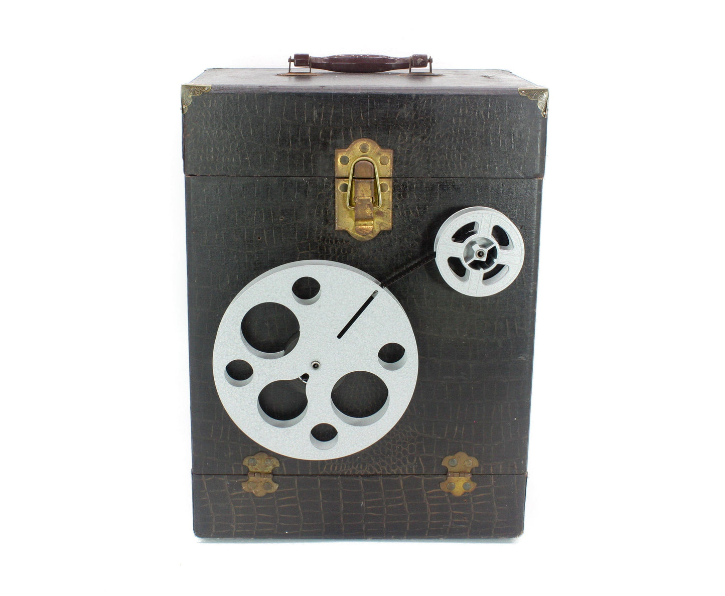 LightAndTimeArt Food Storage Containers Vintage Popcorn and Candy Storage Cabinet, Movie Room & Home Theater Décor, 1950 Keystone 8mm Projector Case