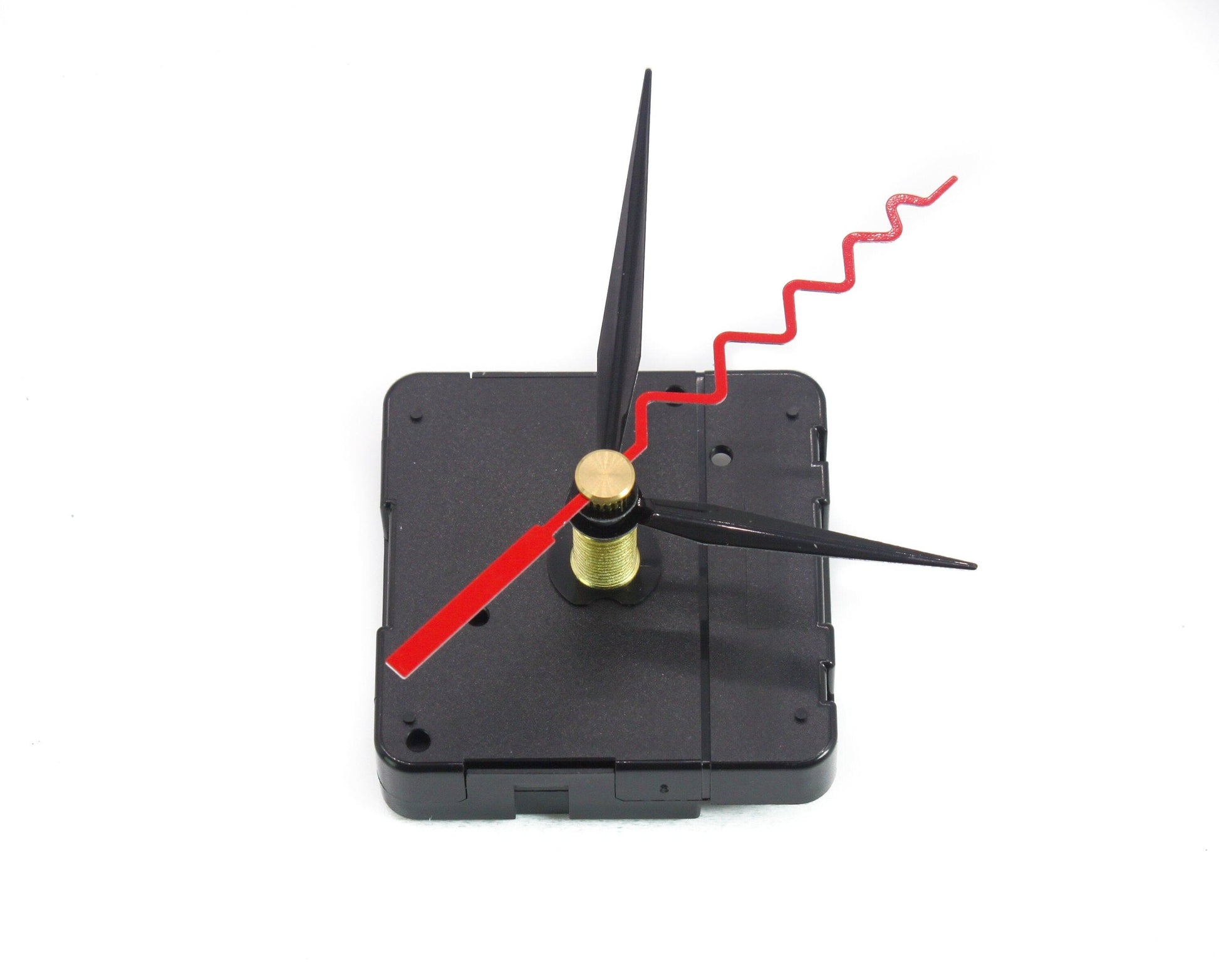 LightAndTimeArt Quartz Clock Kit Movement Mechanism with hands, High Torque, Extra-long "I" shaft, Silent Drive
