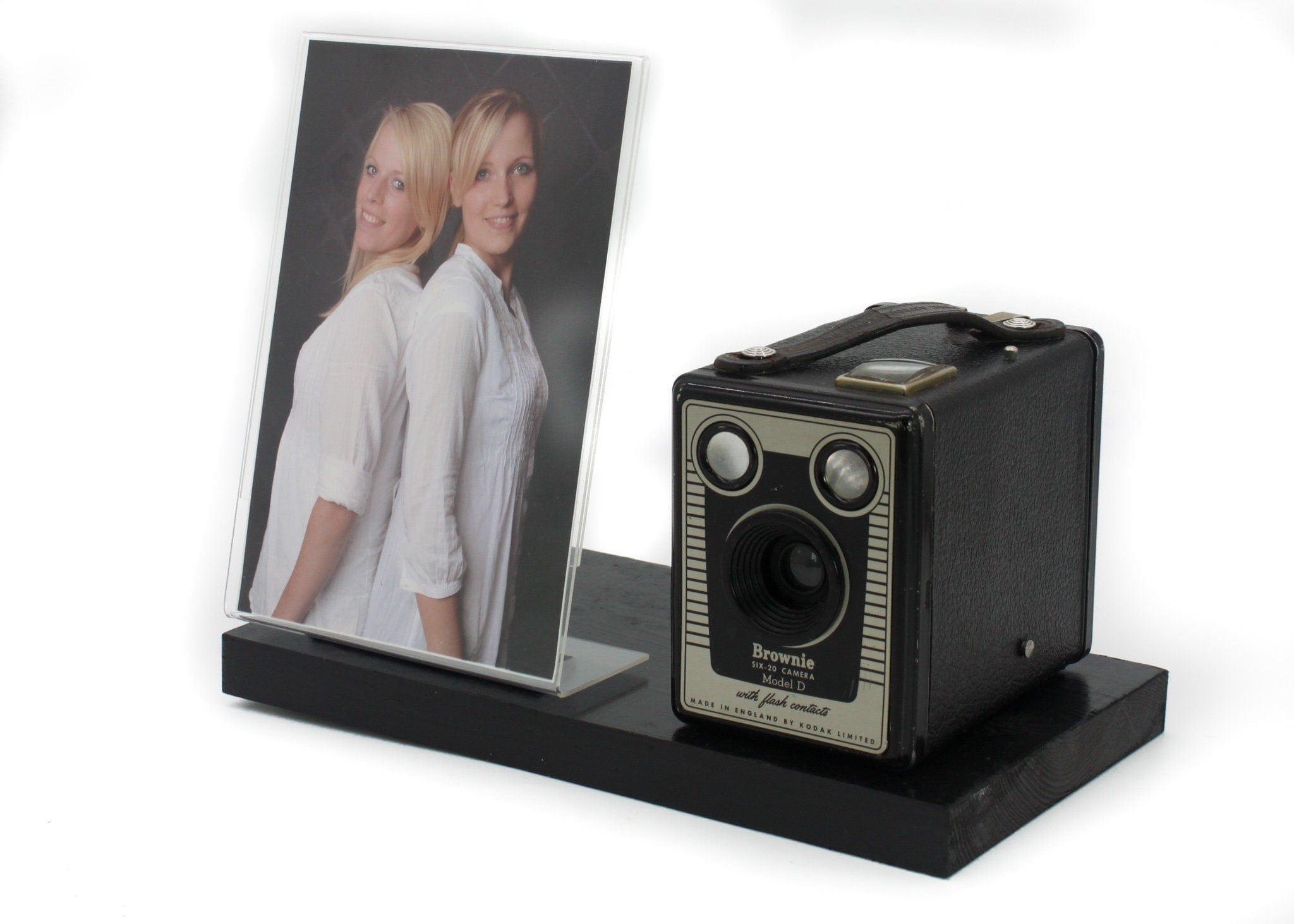 Vintage Camera Picture Frame - Kodak Brownie Six-20 Model D Camera